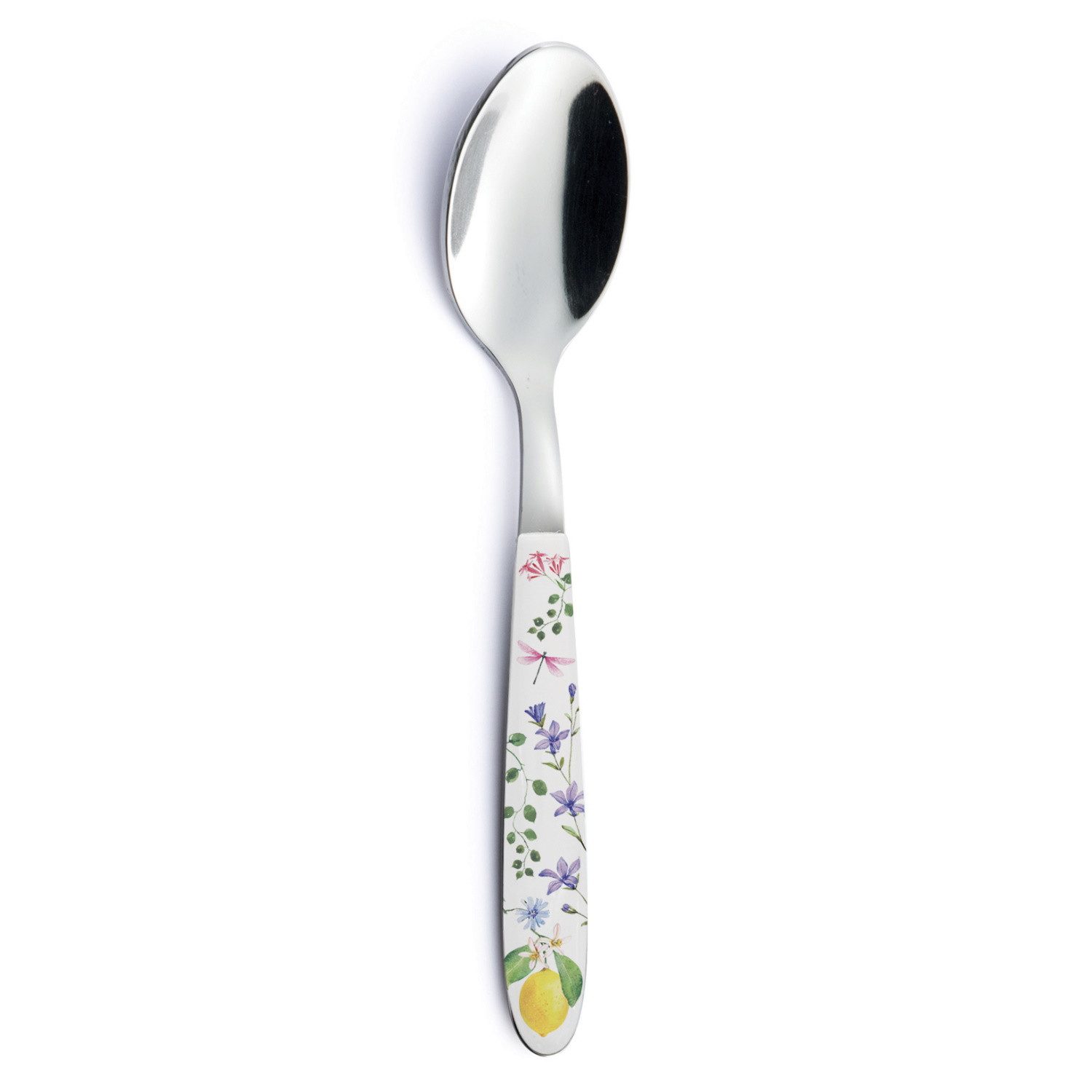 EasyLife Kaffeelöffel Fleurs et Citrons, Spülmaschinengeeignet, Mehrfarbig, Zitronen, H: cm