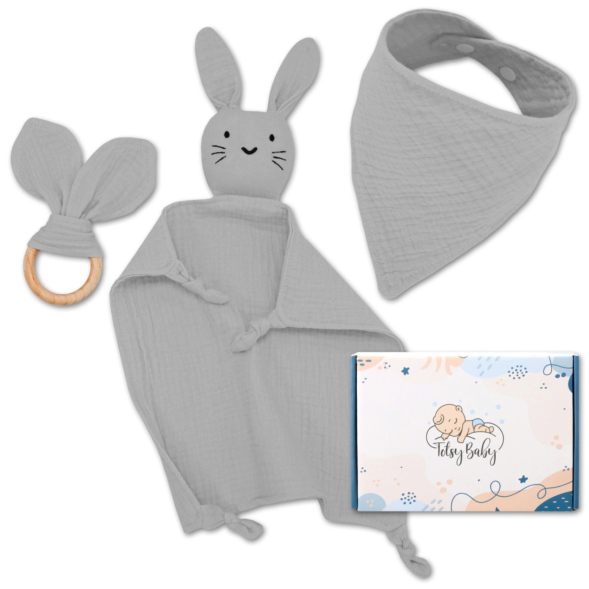Lätzchen Neugeborenen Baby Geschenk Musselin Schnuffeltuch für Junge & Mädchen