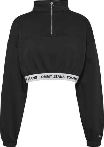 Tommy Jeans Sweatshirt »TJW SUPER CROP LOGO WAISTBAND« mit Tommy Jeans Logo-Schriftzug am Bund