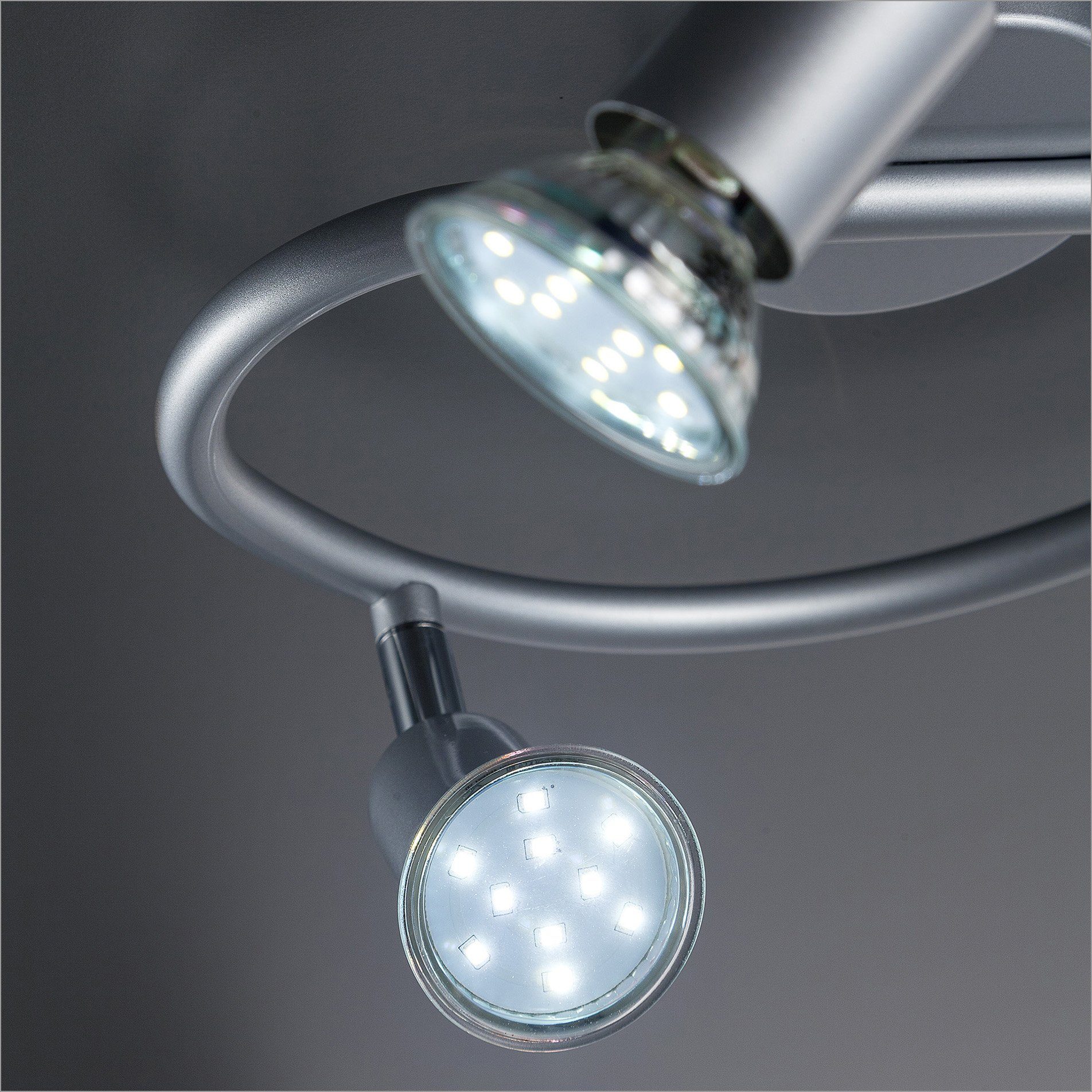 Deckenlampe, LED Deckenleuchte 3.000K 250 x Watt LED Deckenspots, schwenkbar, wechselbar, B.K.Licht 3 Warmweiß, Leuchtmittel 3 Lumen