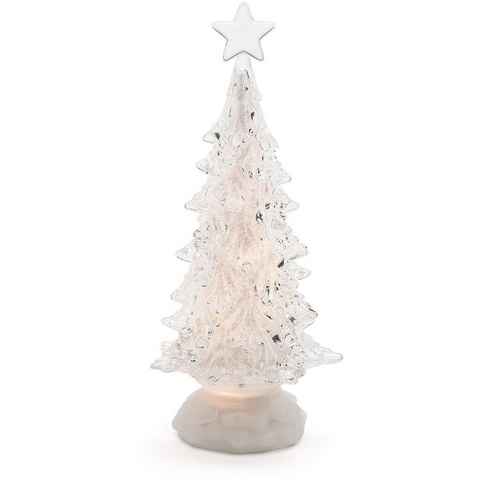 KONSTSMIDE LED Baum Acryl, Weihnachtsdeko, LED fest integriert, Warmweiß, rotierend, Höhe ca. 30 cm