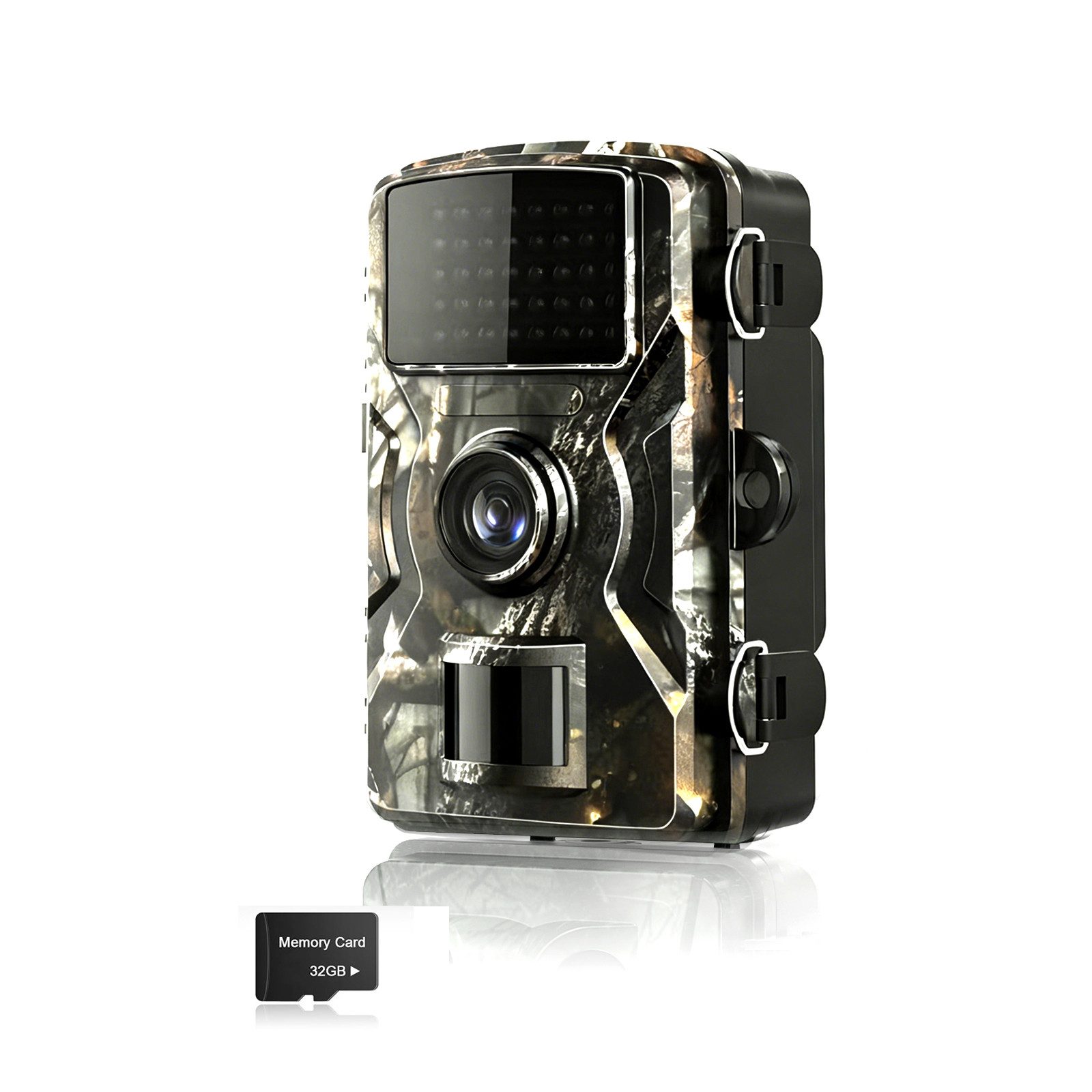 FANNOU Wildkamera 16MP 1080P IP66 wasserdichte Infrarot (AuBenbereich, mit Bewegungsmelder und Nachtsicht)