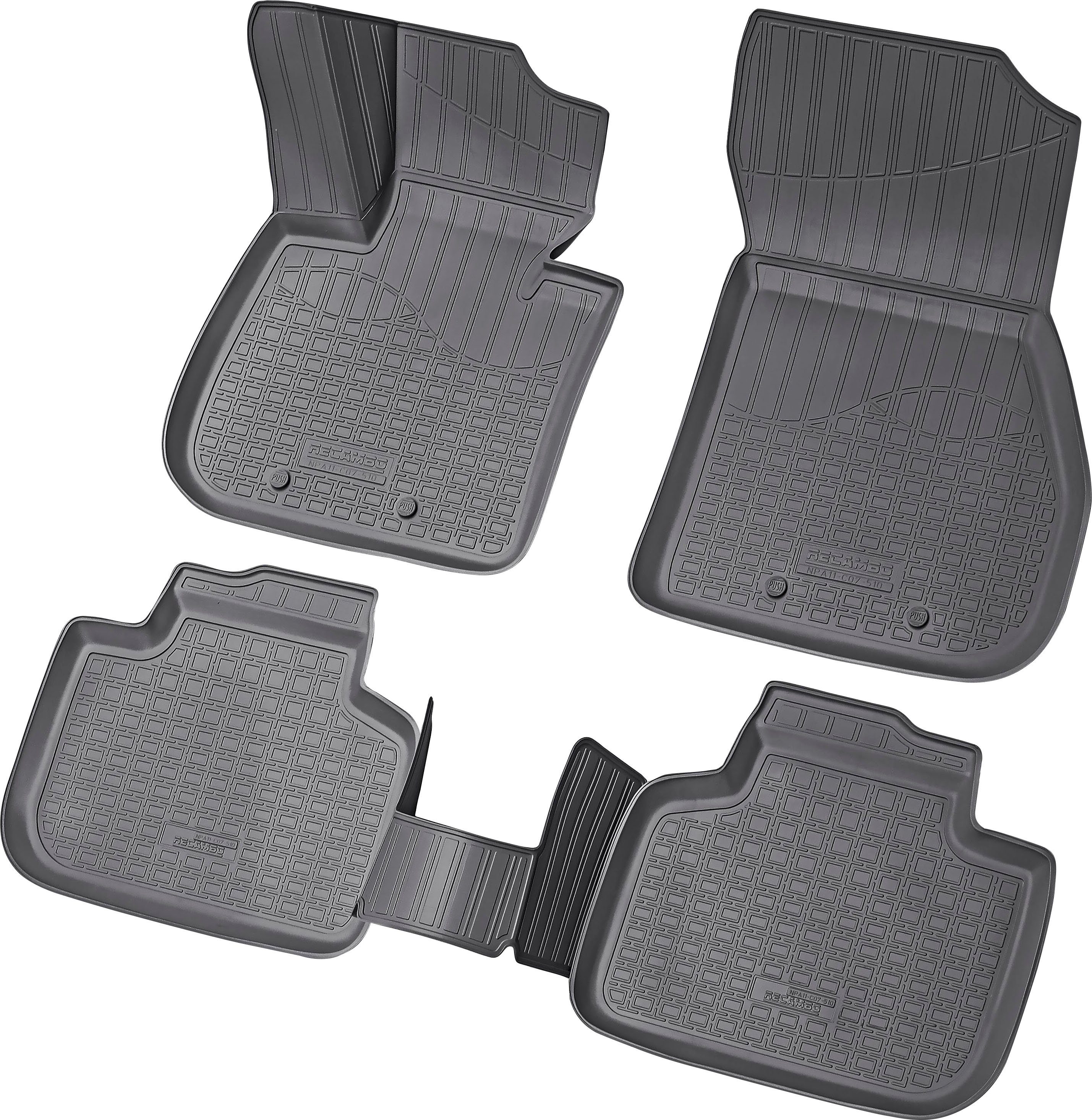 RECAMBO Passform-Fußmatten CustomComforts (4 St), für BMW X3, G01