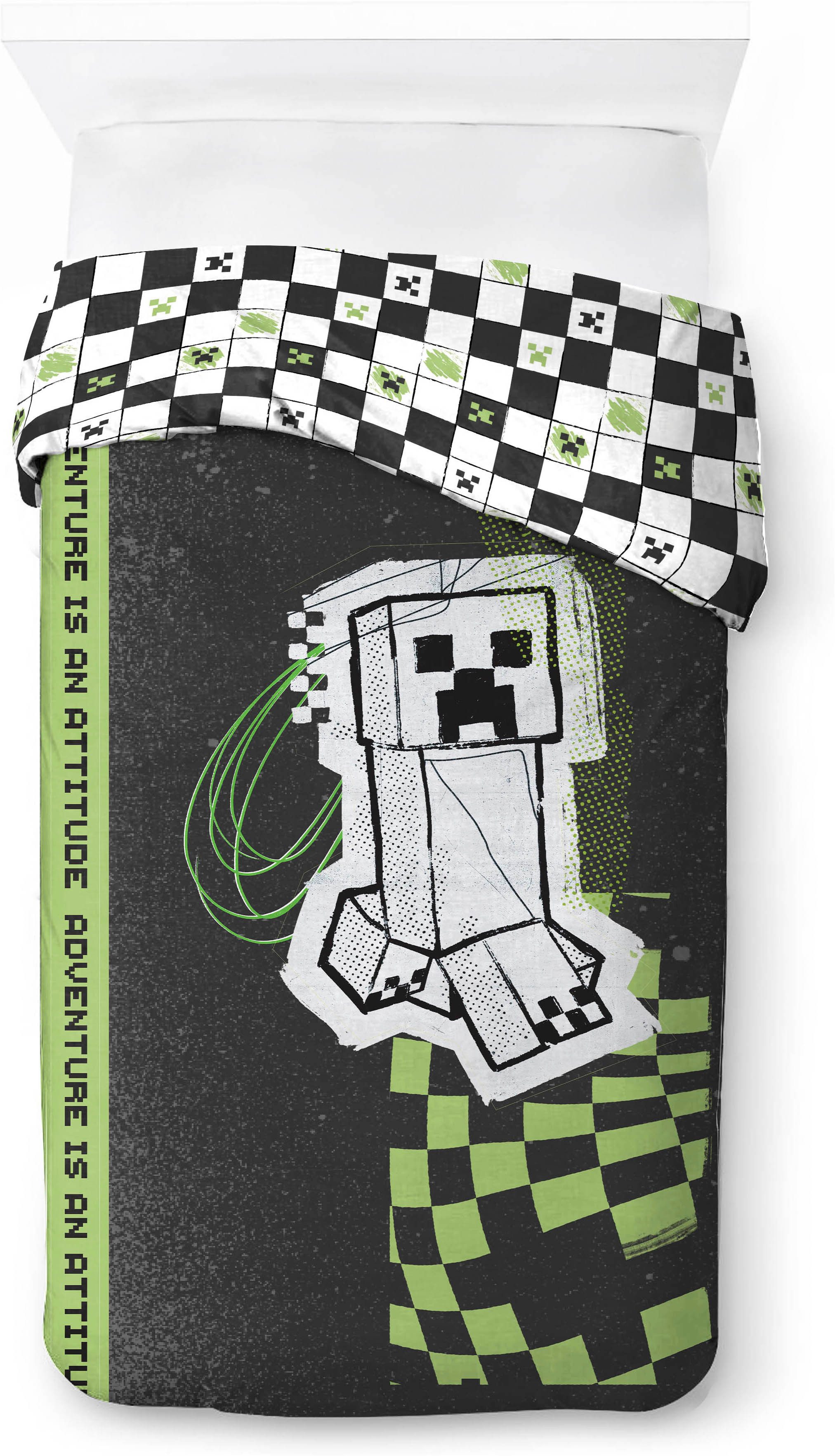 Minecraft Kinderbettwäsche Minecraft Doodle Skate, Linon, 2 teilig, 100% Baumwolle
