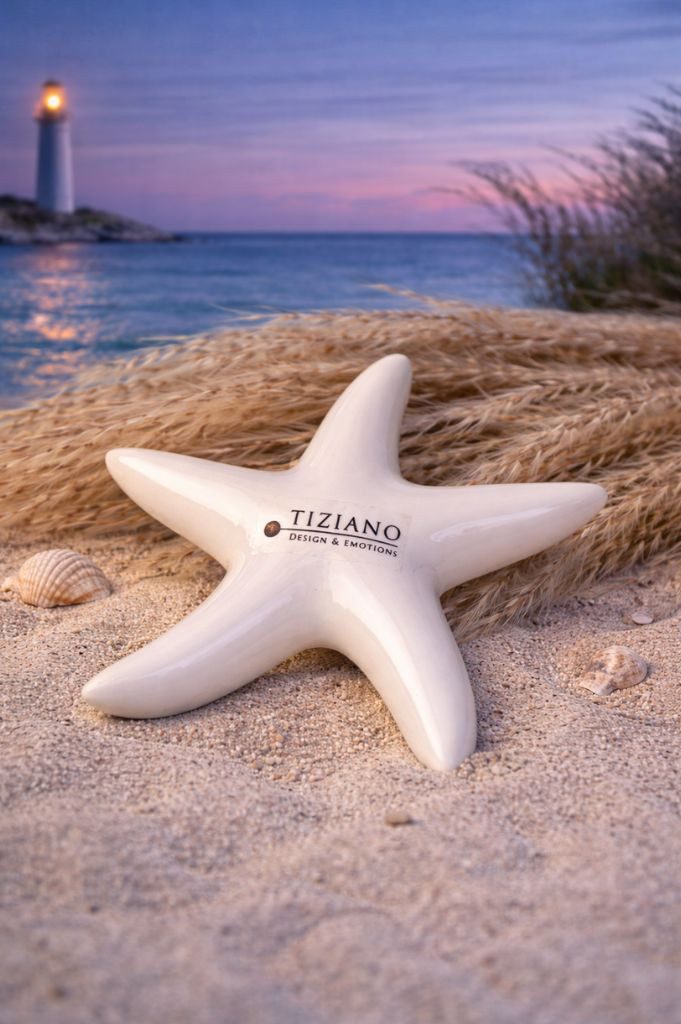 TIZIANO - DESIGN & EMOTIONS Dekofigur Deko Seestern Mirana weiß-creme