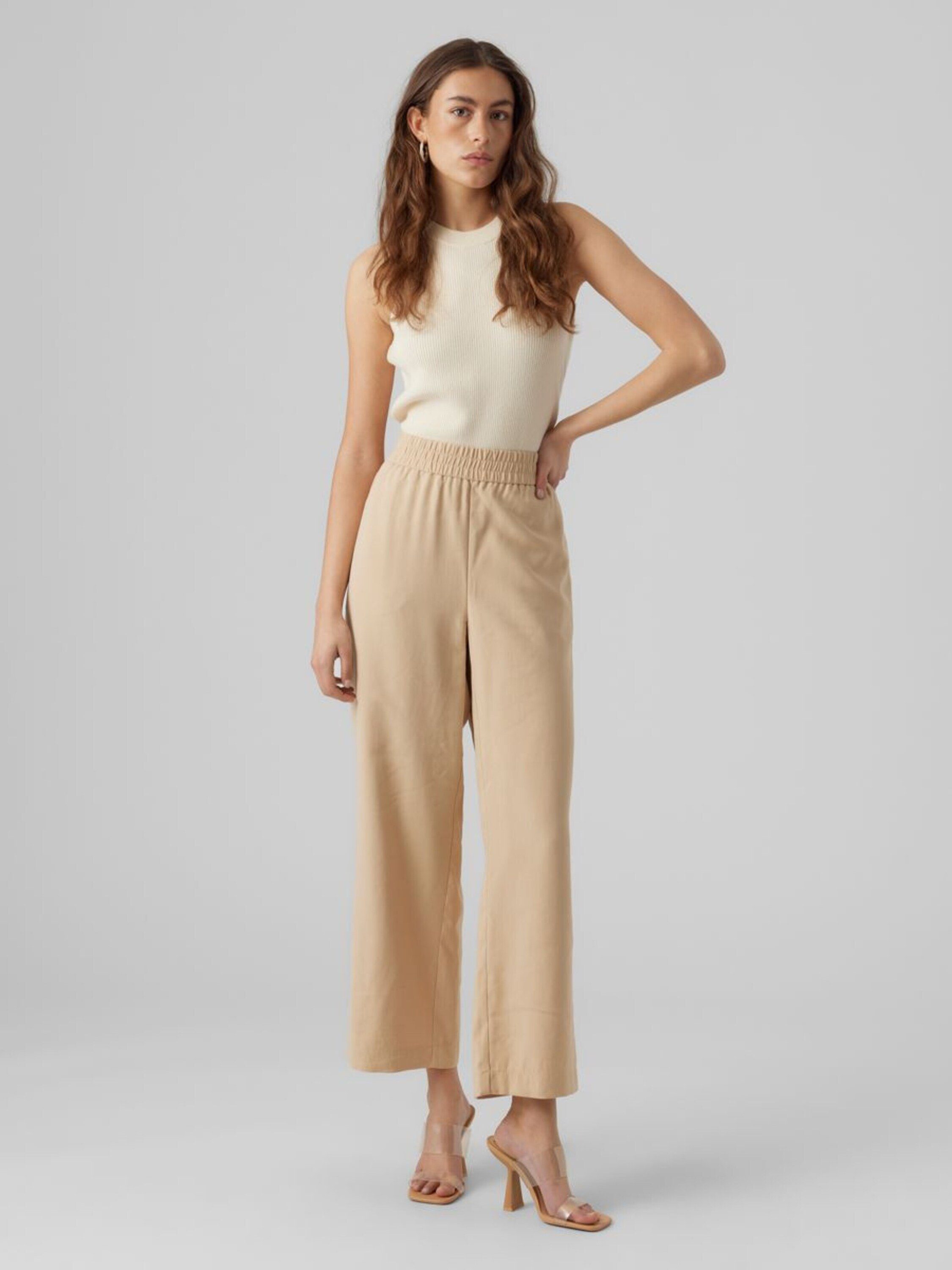 Vero Moda Schlupfhose Carmen (1-tlg) Drapiert/gerafft