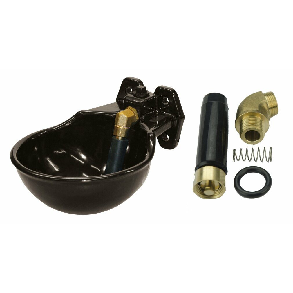 Excellent Trinkbrunnen Tränkebecken + Rohrventil emailliert