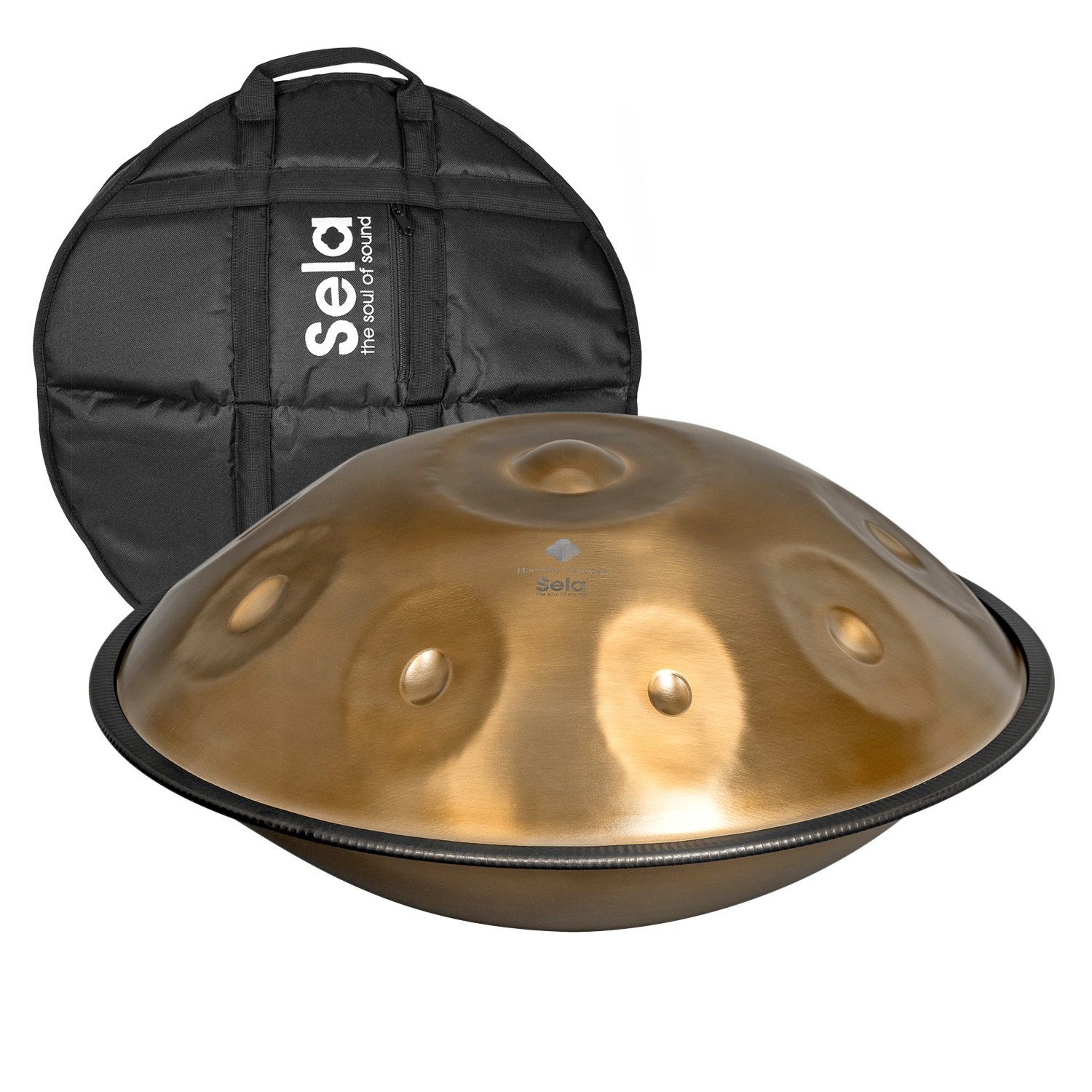 Sela Handpan SE300 Harmony Bb2 Amara,Edelstahl, Inkl. Rucksacktasche