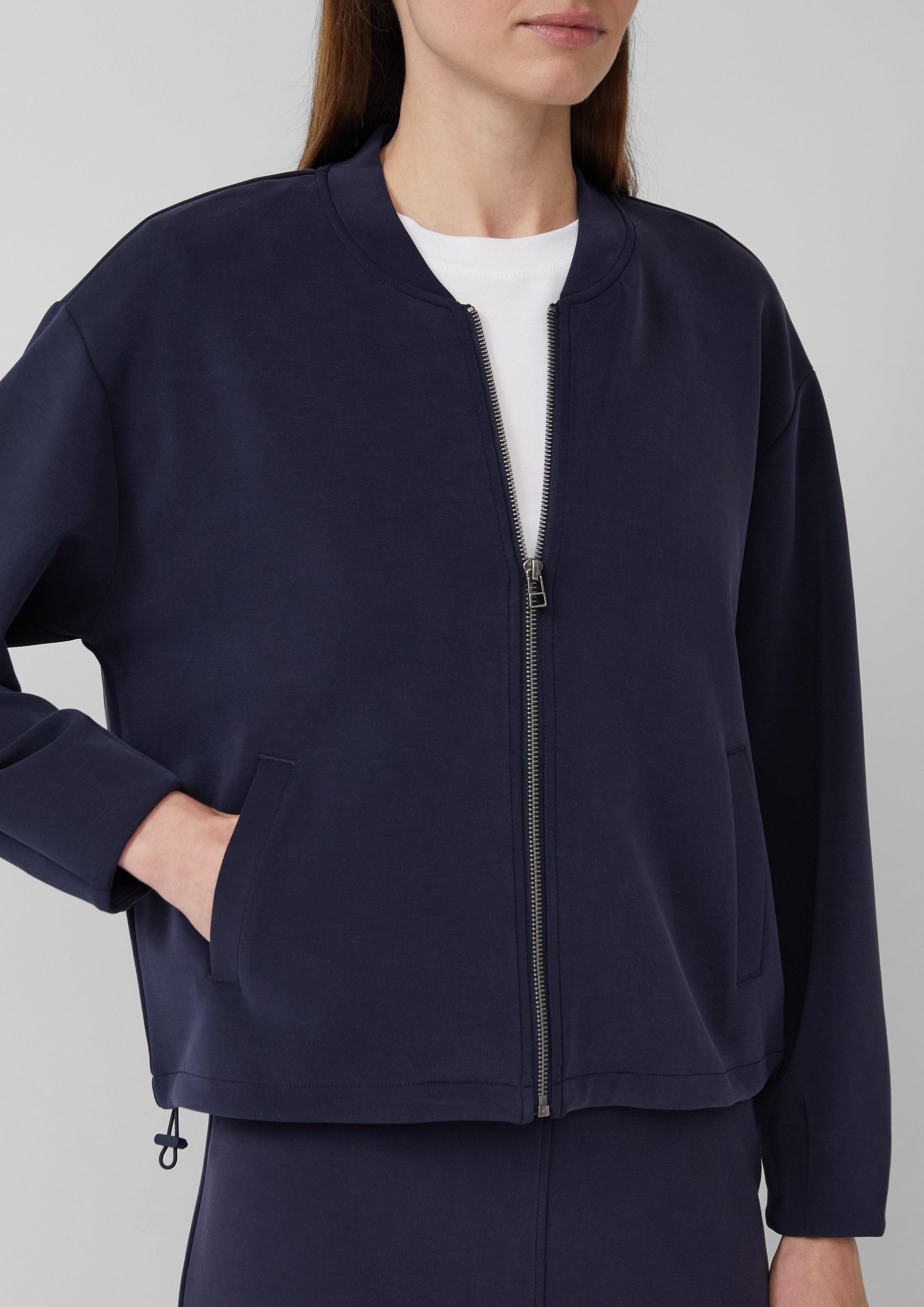 s.Oliver Sweatshirt Oversized Scuba-Jacke mit verstellbarem günstig online kaufen