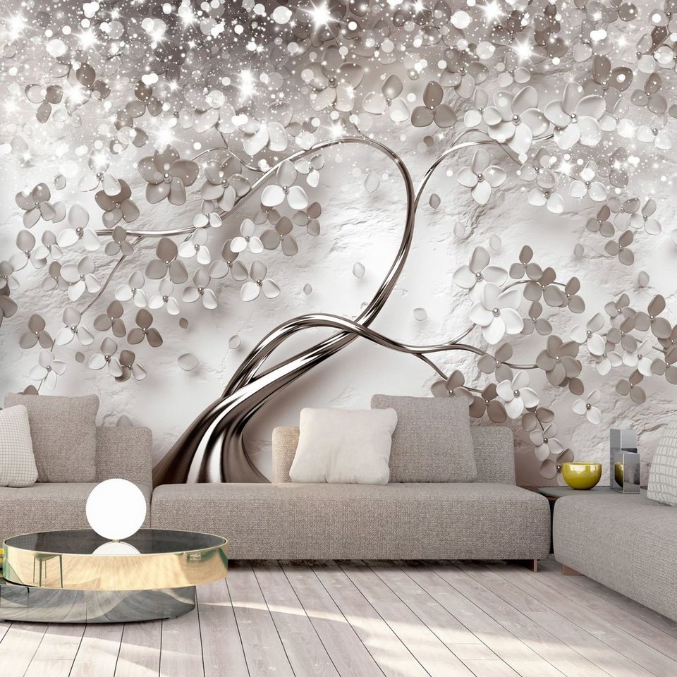 KUNSTLOFT Vliestapete Star Tree 1x0.7 m, halb-matt, lichtbeständige Design  Tapete