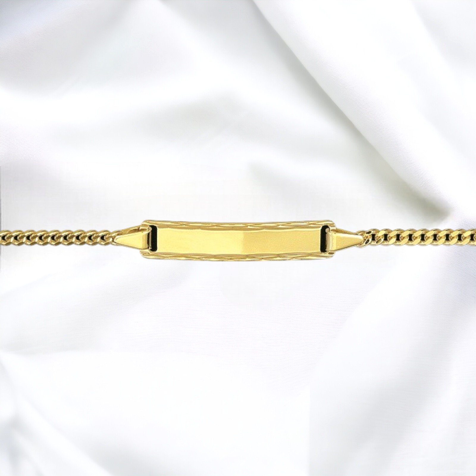 Goldkette JB Edles Damen ID Goldarmband Panzer 2,1 mm 333 - 8 K Gold 14 cm