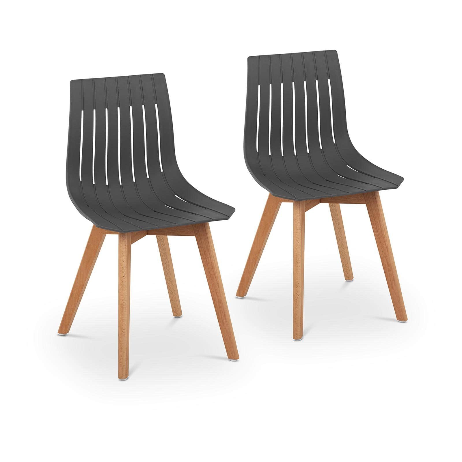 Kunststoff Fromm&Starck Holzbeine Set Stuhl 150 Lehnstuhl kg Esszimmerstuhl Buche 2er grau bis