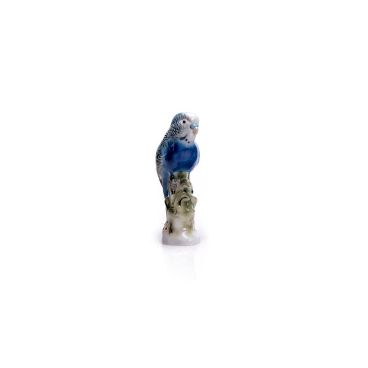 Wagner & Apel Porzellan Dekofigur 03026/40 BLAU - Wellensittich, blau | Dekofiguren