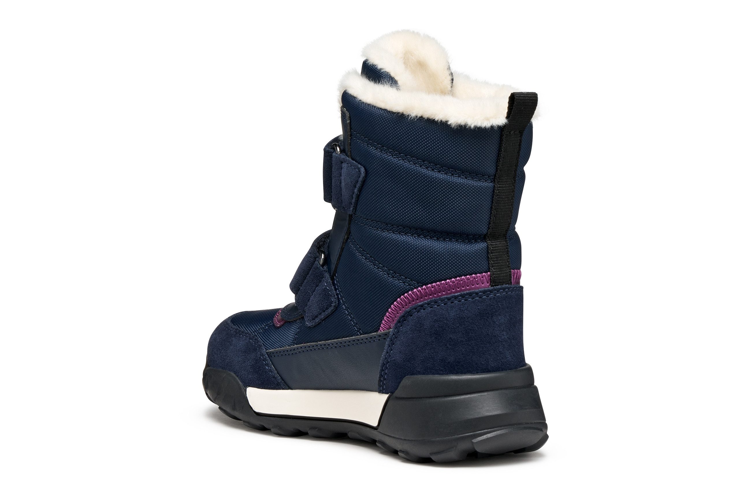 Geox J TREKKYUP GIRL B AB Winterboots Klettstiefel mit Warmfutter, Größenschablone zum Download