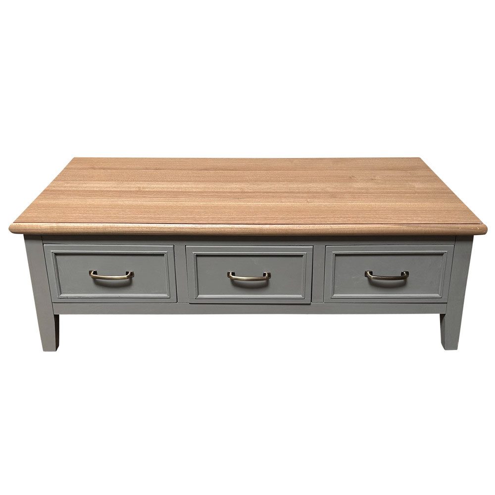 Grafelstein Couchtisch Couchtisch FARMHOUSE grau braun Wohnzimmertisch Landhausmöbel modern