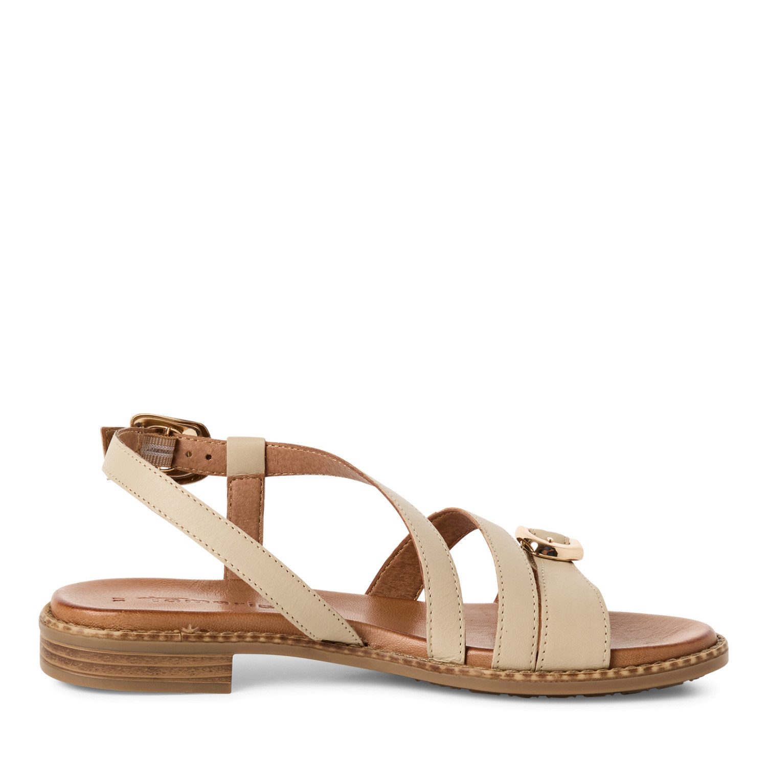 Tamaris Sandalette Blockabsatz, Riemchensandale mit Rahmennaht