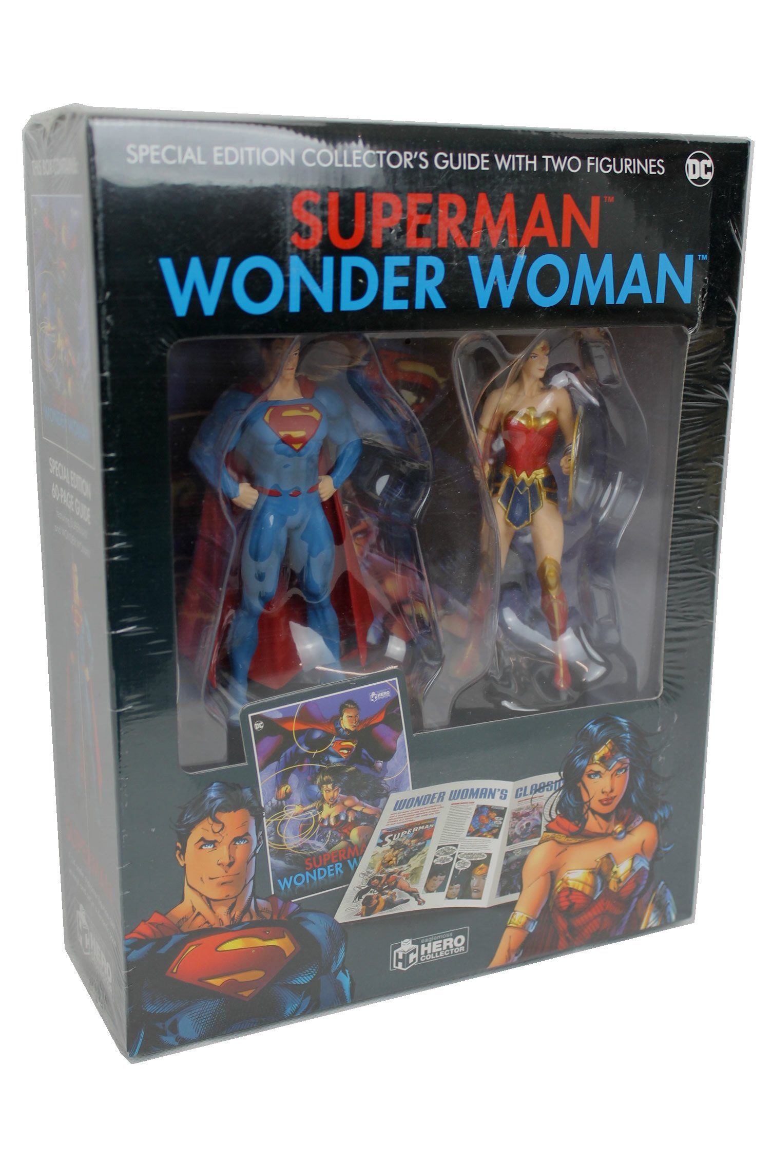 Eaglemoss Collection Comicfigur DC Superman and Wonder Woman Illustrated Guide - Inkl. 2 Figuren 1:14