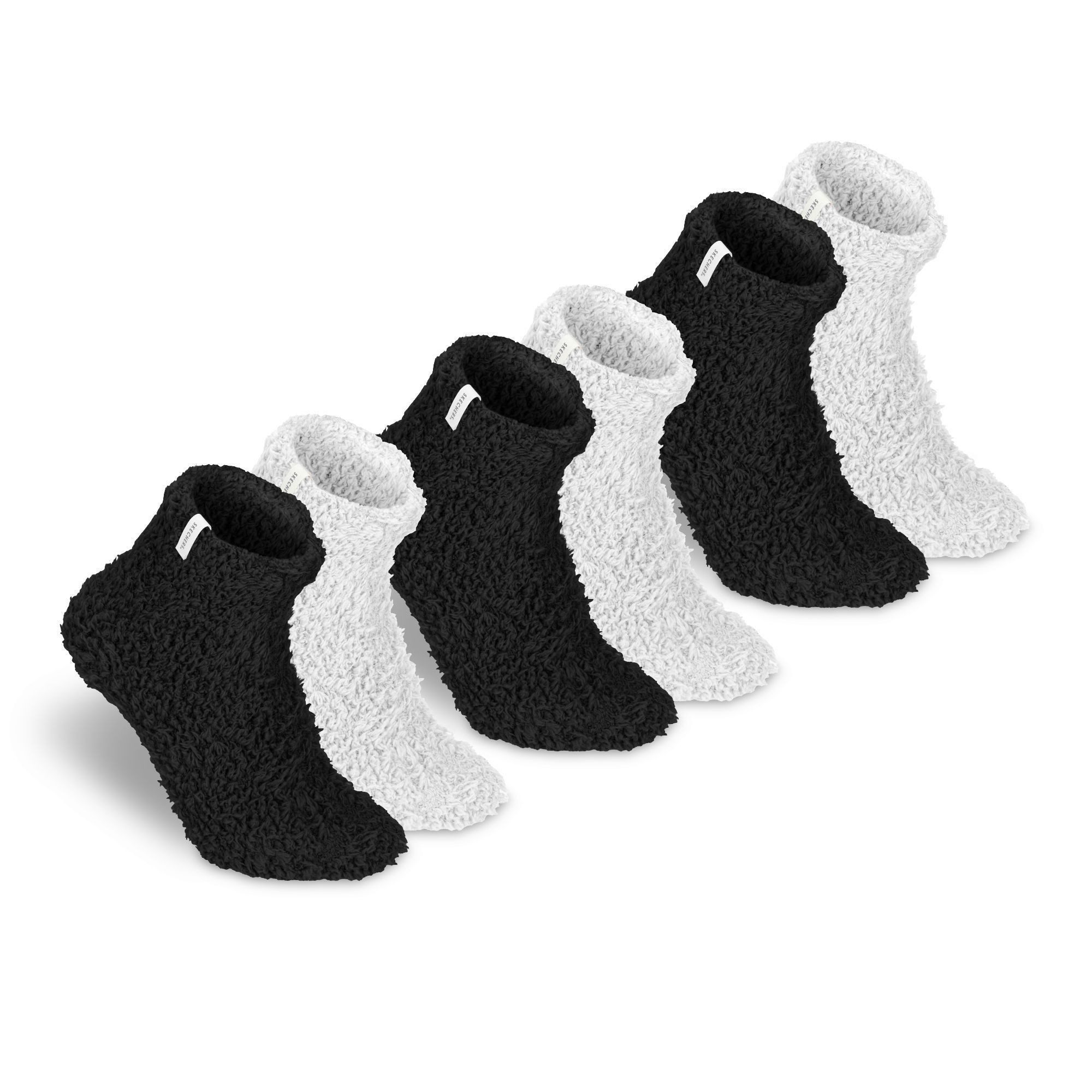 Skechers Socken Damen - Atmungsaktiv und komfortabel - Wärmespeichernd für kalte Tage (2er, 4er & 6er-Pack) Robustes Material und bequemer Tragekomfort - Fußgewölbe-Unterstützung