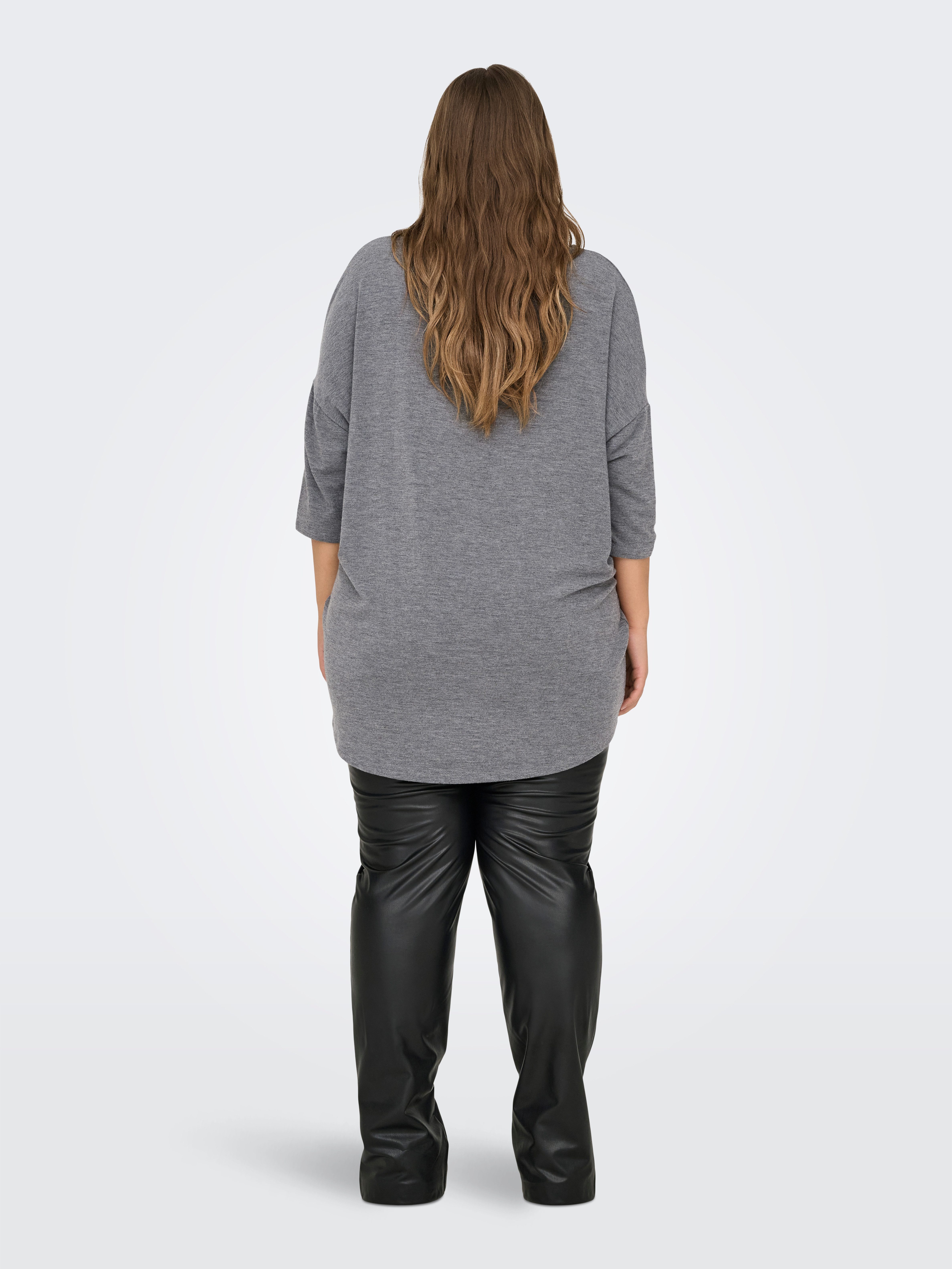 ONLY CARMAKOMA 3/4-Arm-Shirt CARLAMOUR 3/4 TOP JRS NOOS Materialmix, loose fit