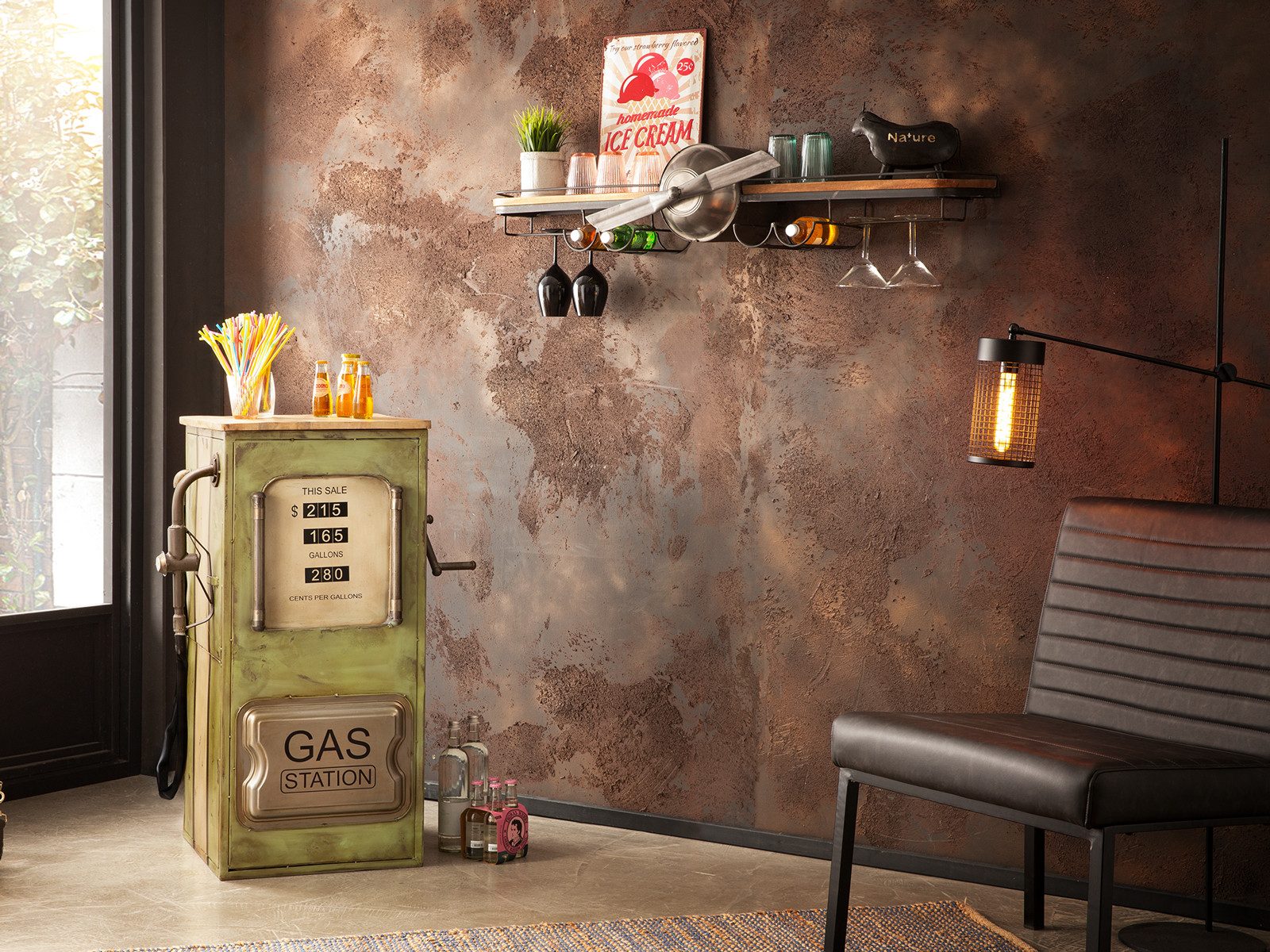 massivum Weinregal Barregal Gas Station