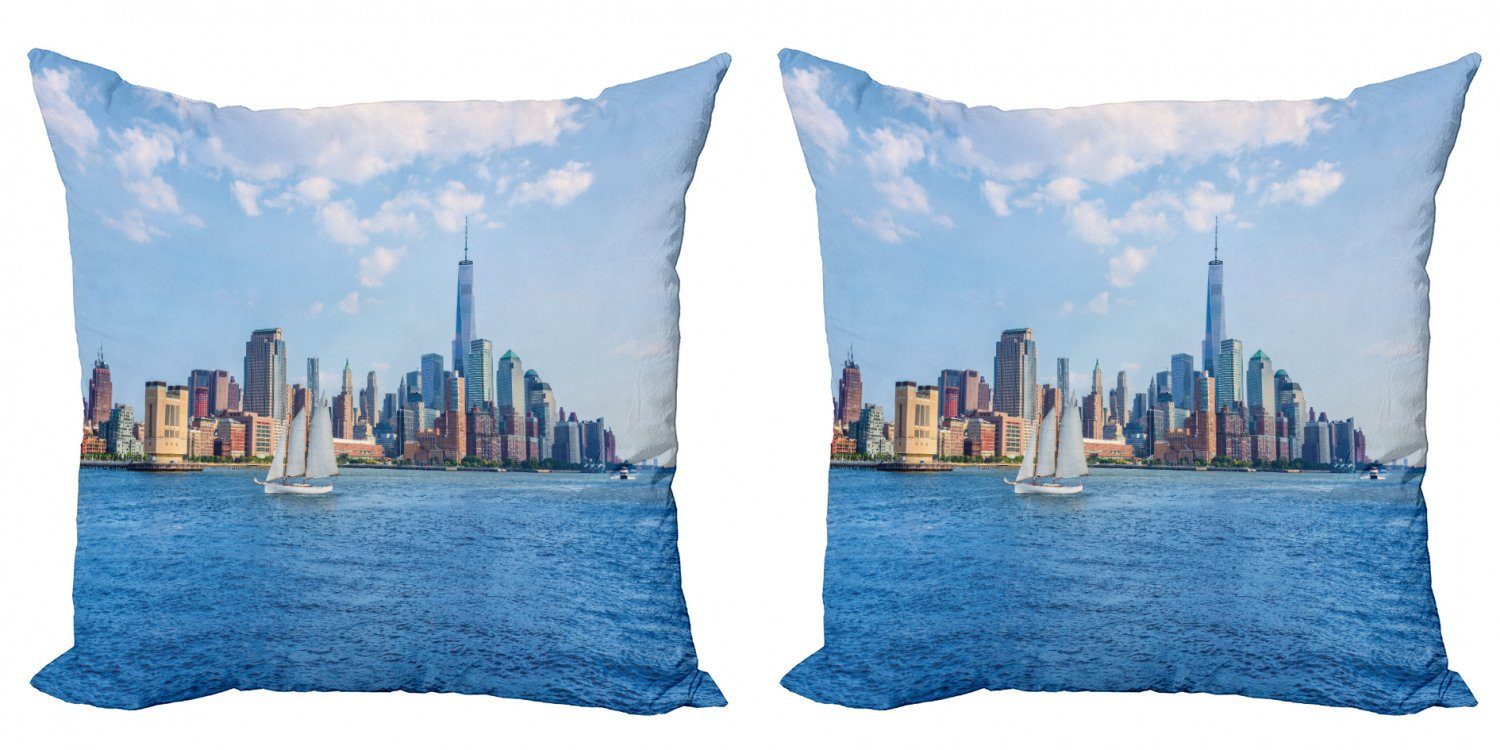 Kissenbezüge Modern Accent Doppelseitiger Digitaldruck, Abakuhaus (2 Stück), New York City New York Sonnenschein