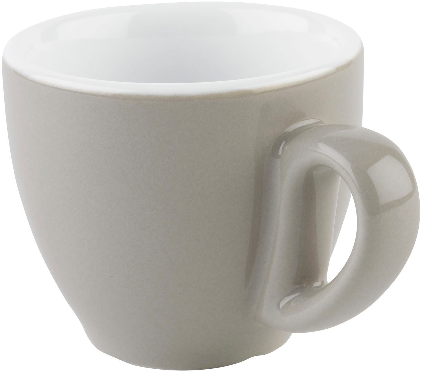 APS Espressotasse 6er Set Espresso Tassen -SNUG-, 6-tlg., Porzellan, für Heißgetränke aller Art geeignet