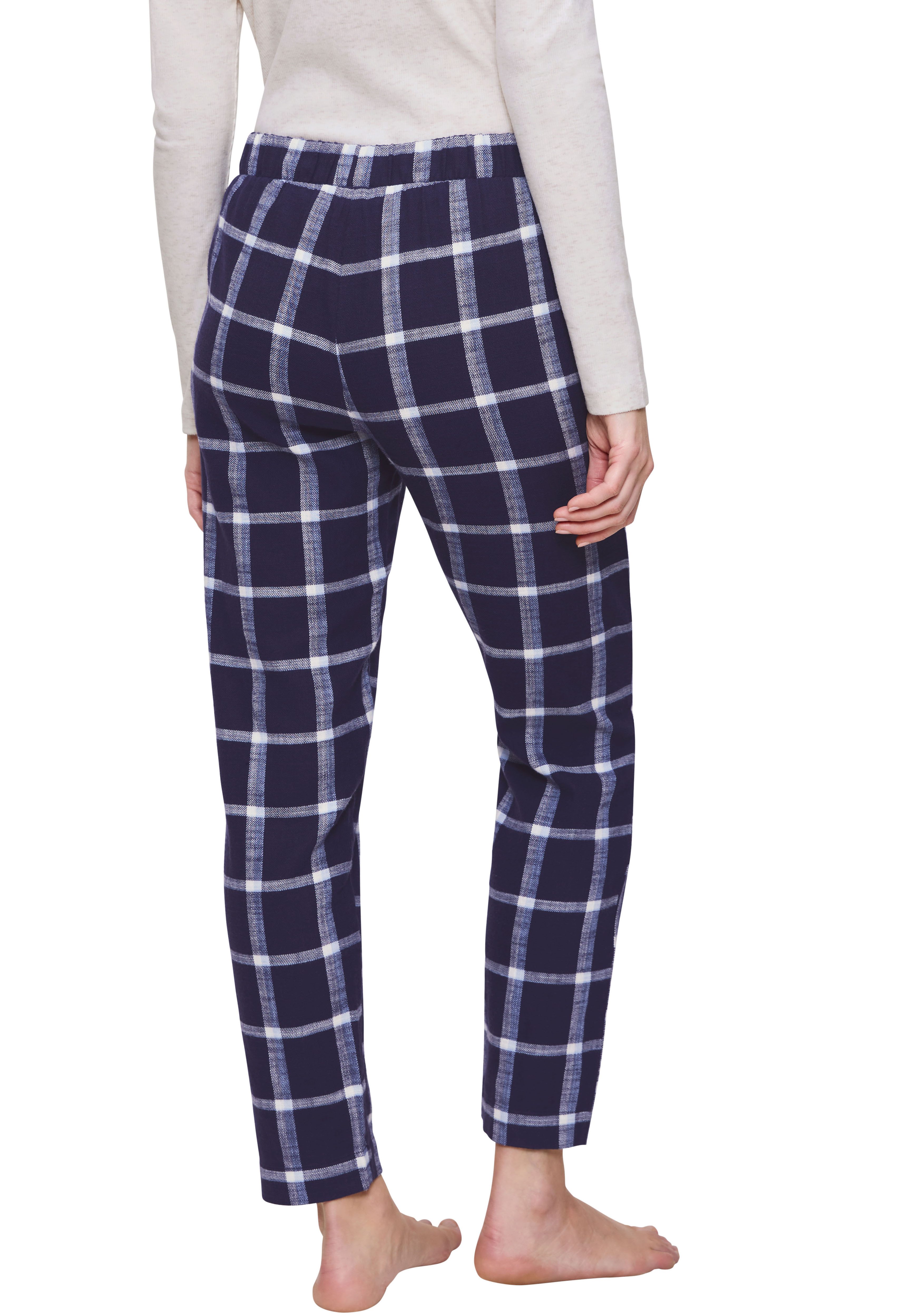 Triumph Loungehose Mix & Match Tapered Trouser Flannel 02 X angenehm weich, Karo-Muster – Bild 3 von 5