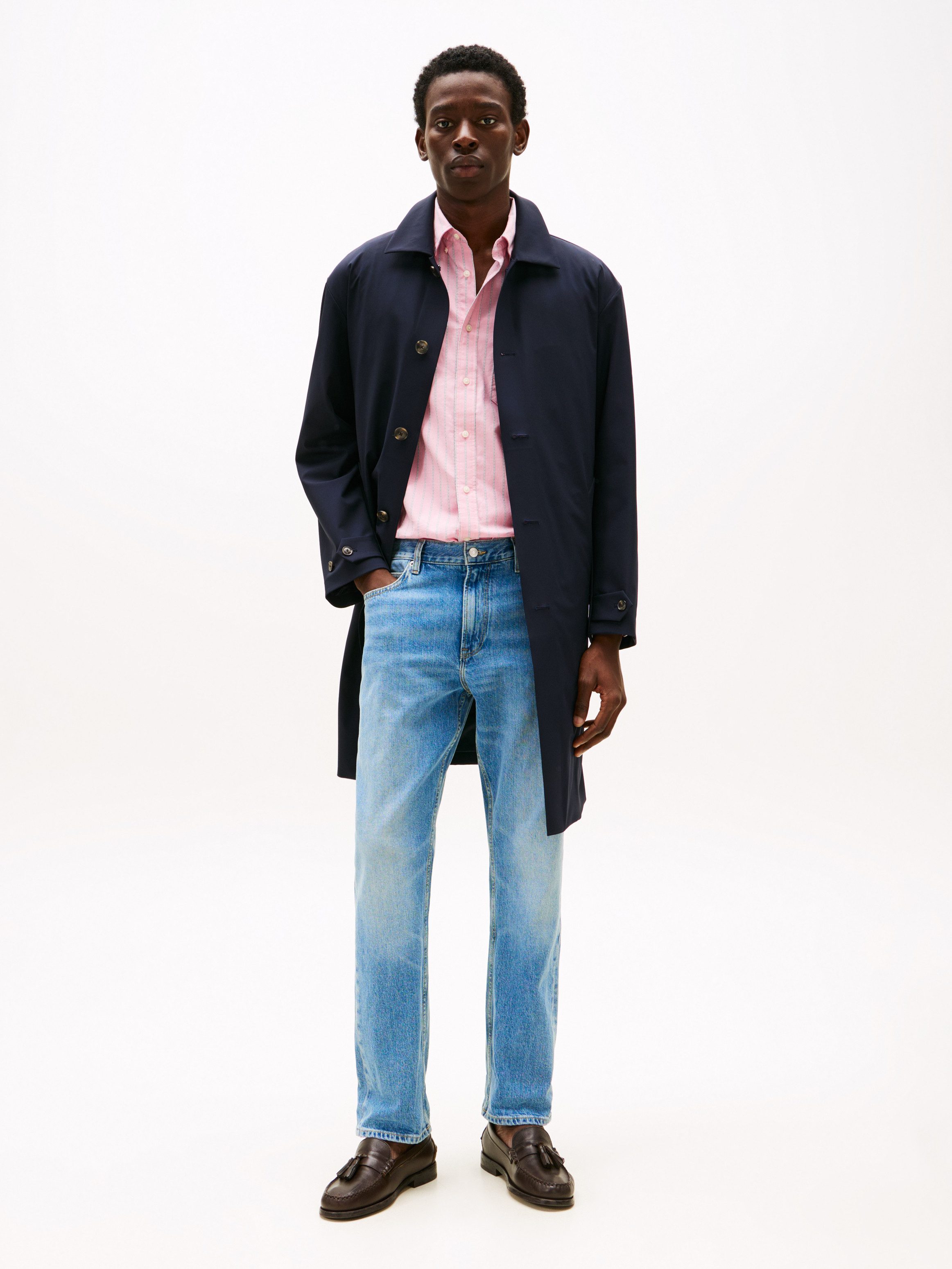 Tommy Hilfiger Straight-Jeans in blauer Waschung – Bild 3 von 5