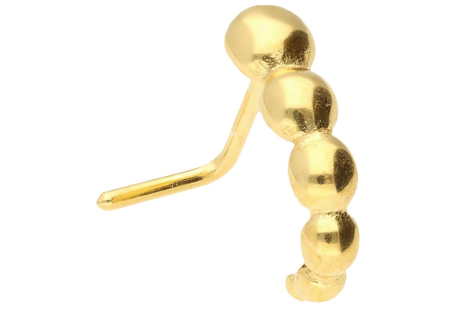 PIERCINGLINE Nasenpiercing Chirurgenstahl Nasenstecker 6 TROPFEN (Nasenstecker, 1-tlg)