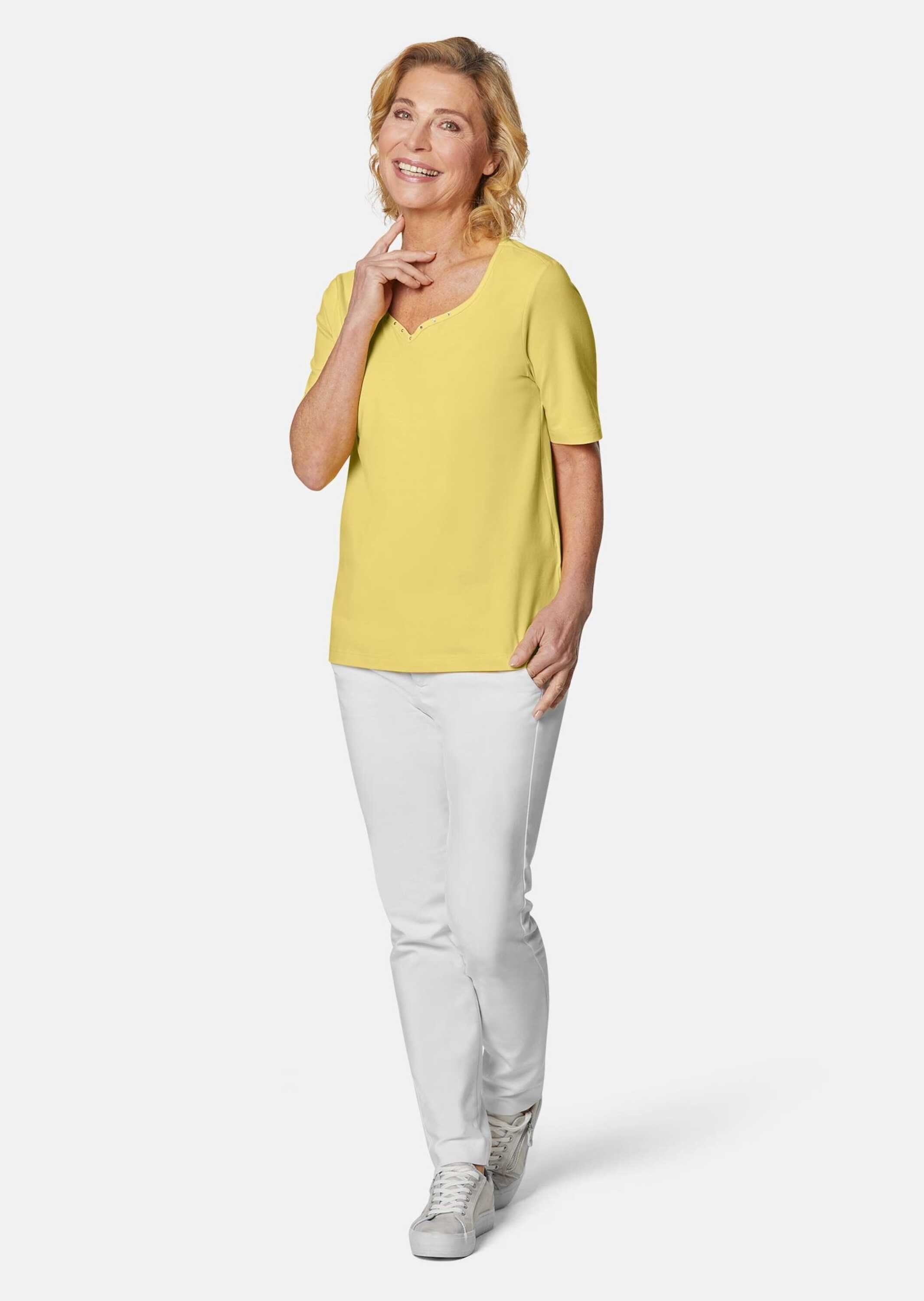 GOLDNER T-Shirt T-Shirt mit charmantem Ausschnitt günstig online kaufen