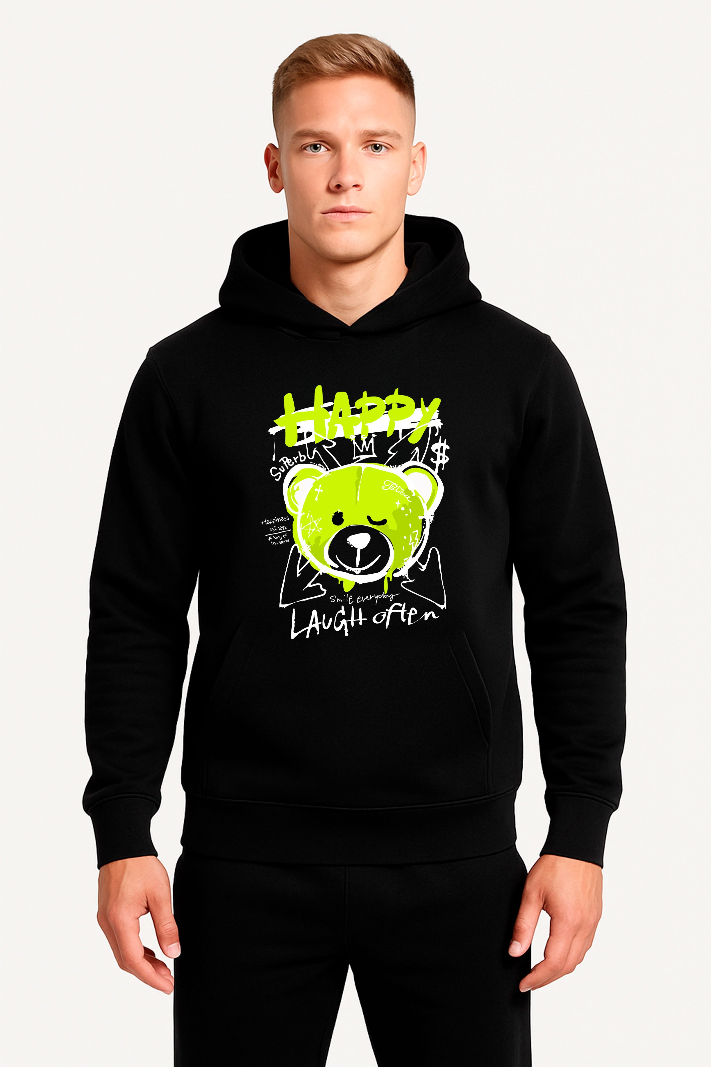 Banco Hoodie Herren Streetwear Kapuzenpullover Casual Sweatshirt mit Frontp günstig online kaufen