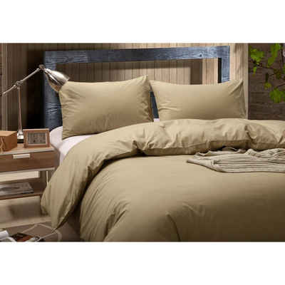 Bettwäsche »Bettwäsche 135x200 Weich Kuschelig Baumwolle Unifarben«, Giantore, angenehmes Hautgefühl