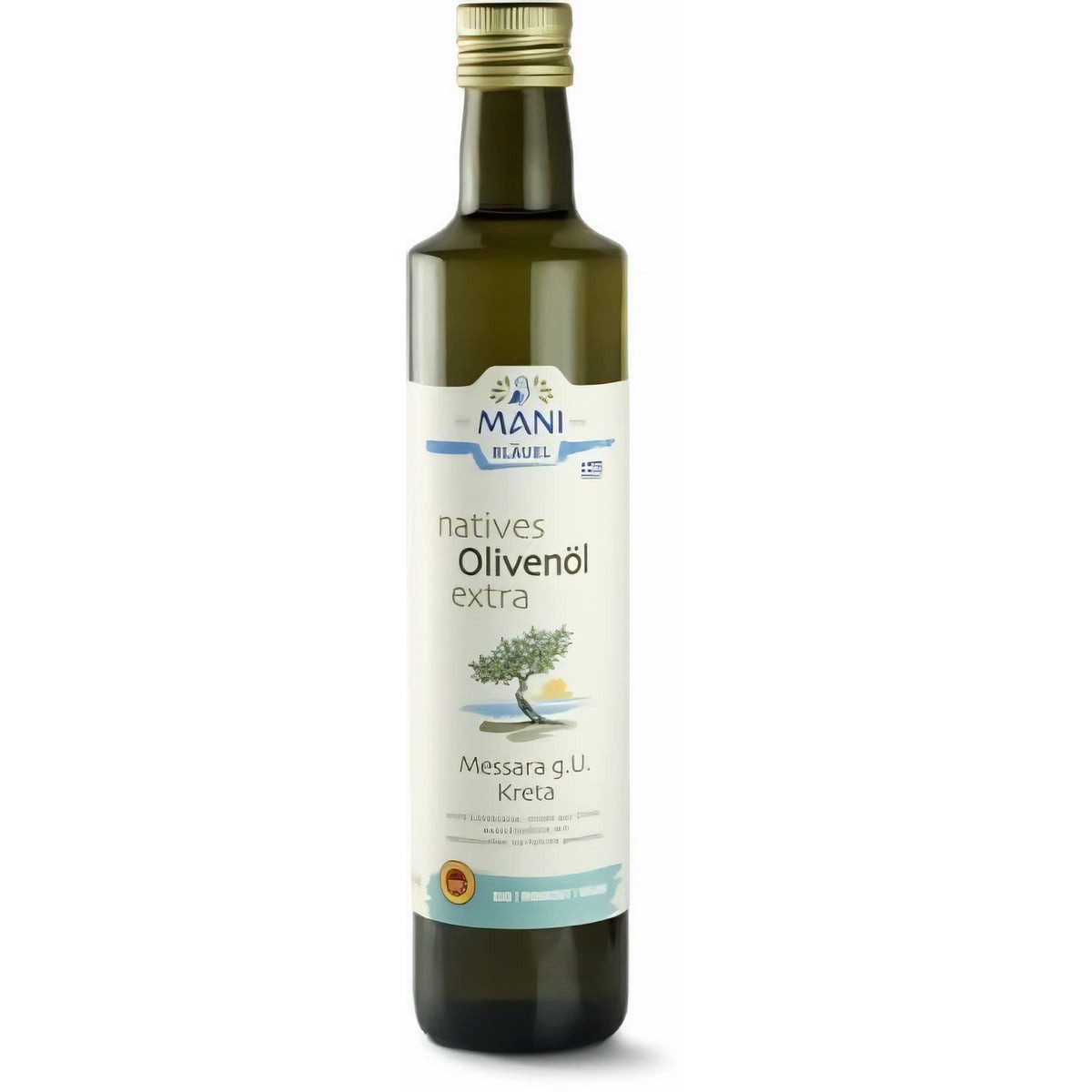 MAN MANI natives Olivenöl extra, Messara g.U. Kreta, 5 Flasche, 1 er 500 ml