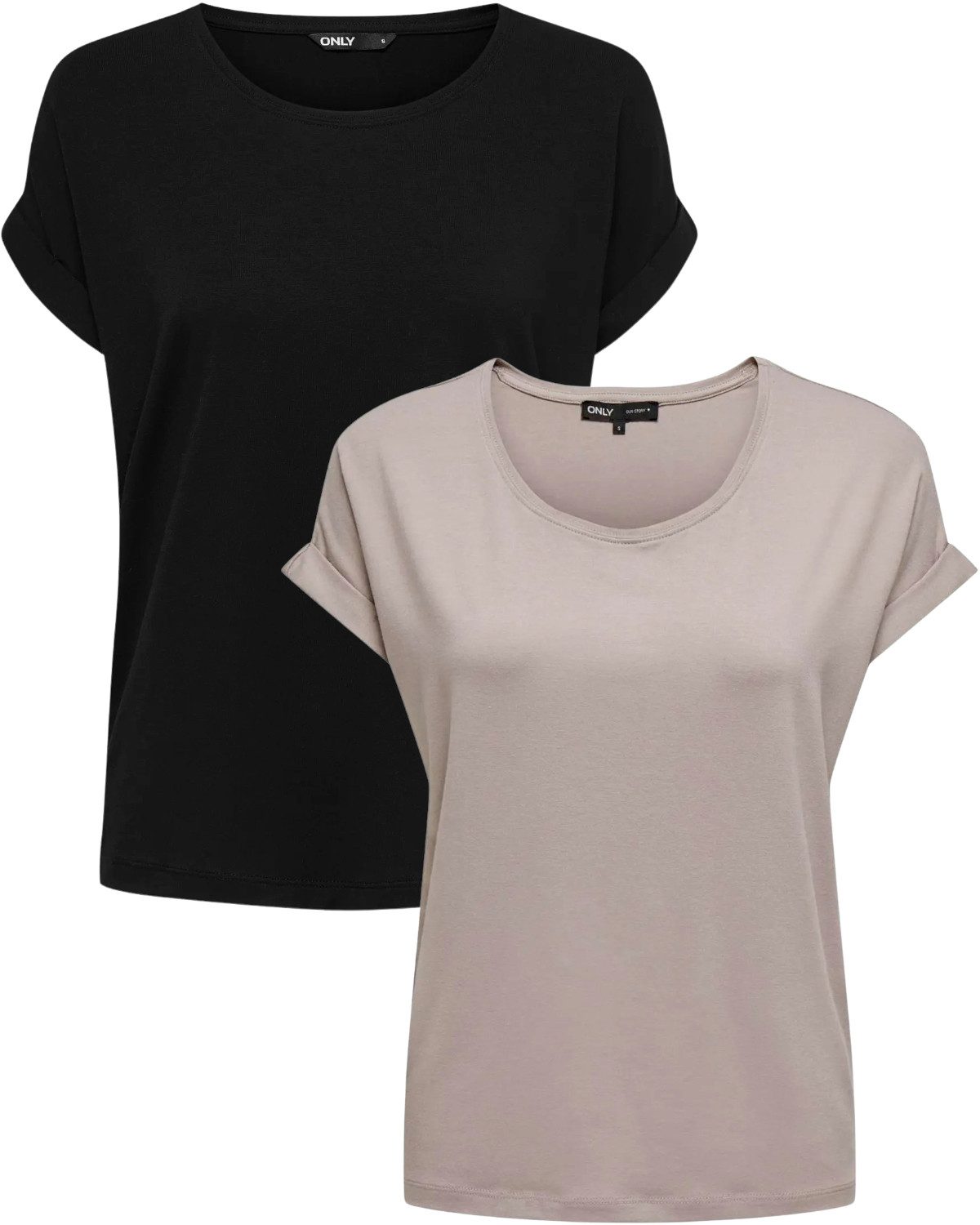 ONLY T-Shirt Stilvolles Basic Shirt mit günstig online kaufen
