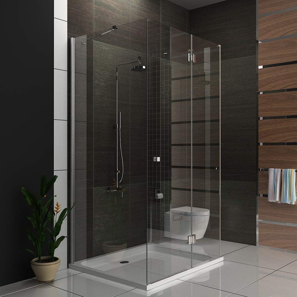 Alpenberger Eckdusche U-Form Duschkabine - Komplettdusche 3 Seitig Duschabt günstig online kaufen