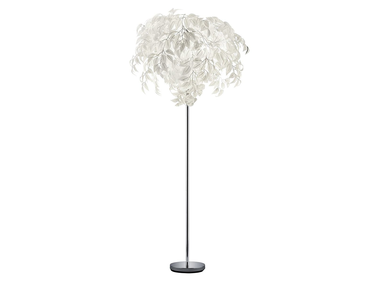 Reality Leuchten LED Stehlampe mit RGBW Leuchtmittel, Höhe 180cm, Dimmfunktion, LED wechselbar, Warmweiß, große ausgefallene Blattlampe, Leuchtmittel mit Fernbedienung dimmbar