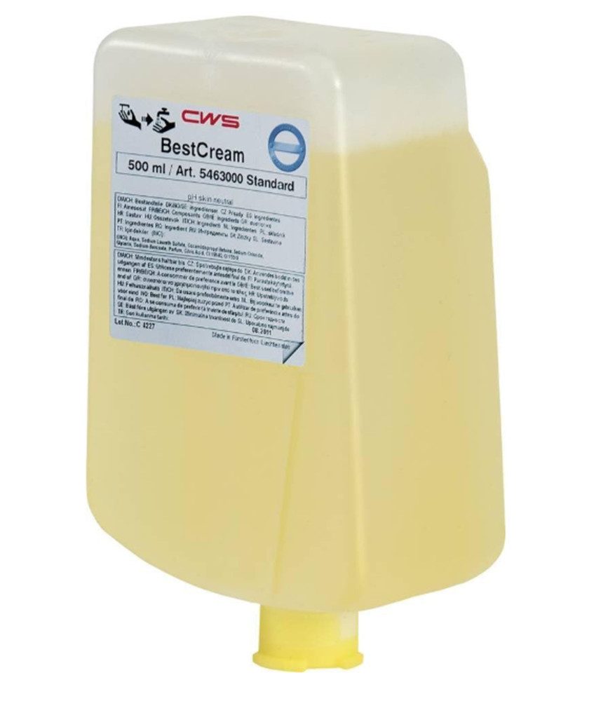 CWS Hygiene Handseife CWS Seifencreme BestCream (12 Flaschen), 12-tlg., cremig