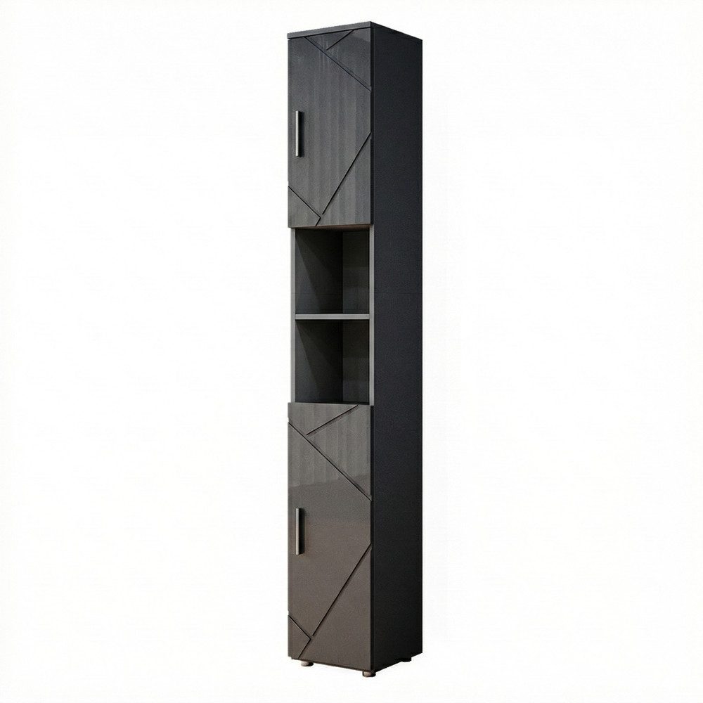 Vicco Hochschrank Irma, Anthrazit Hochglanz, 30 x 192 cm (1-St)