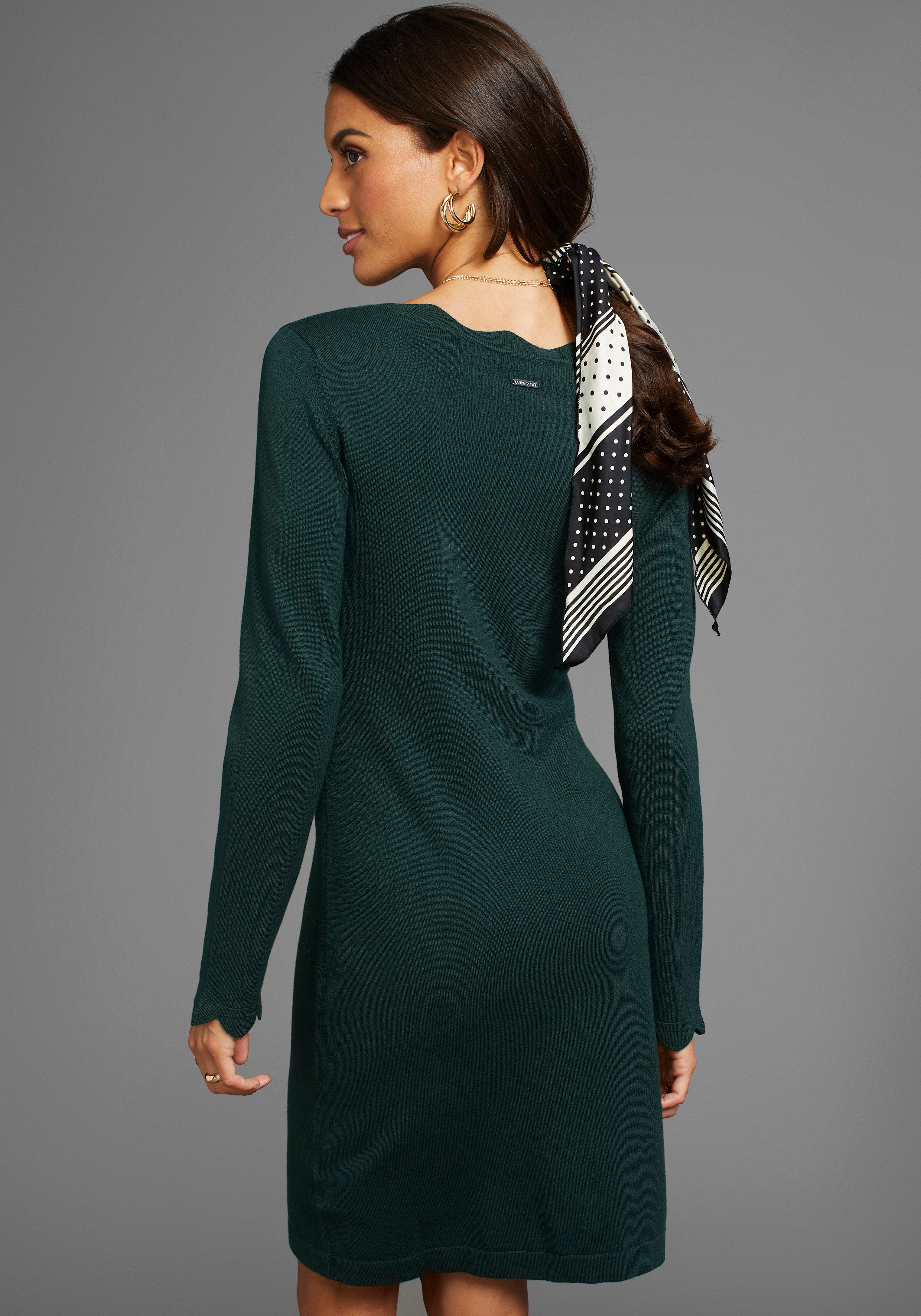 Laura Scott Strickkleid figurbetont und kurz - mit femininer Wellenkante günstig online kaufen