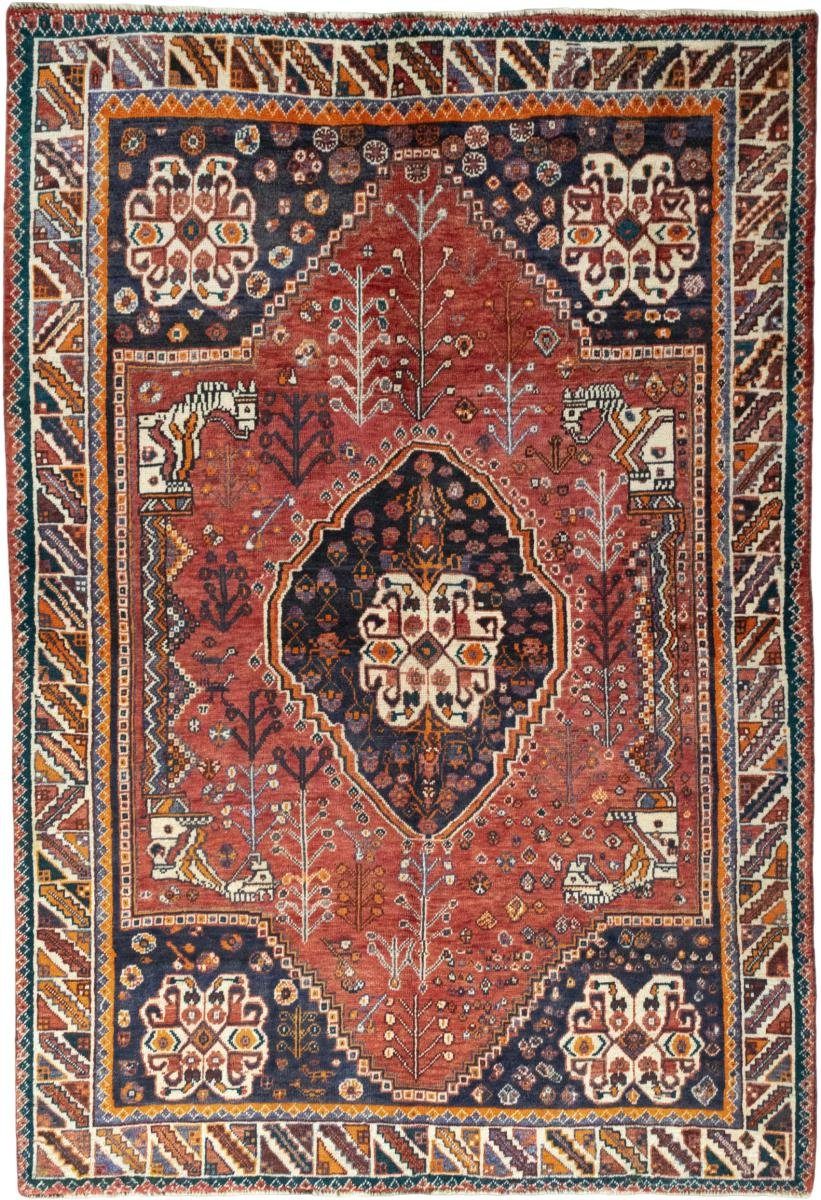 Perserteppich, rechteckig, 151x224 / Trading, Shiraz mm Höhe: Orientteppich Handgeknüpfter Nain 10 Orientteppich