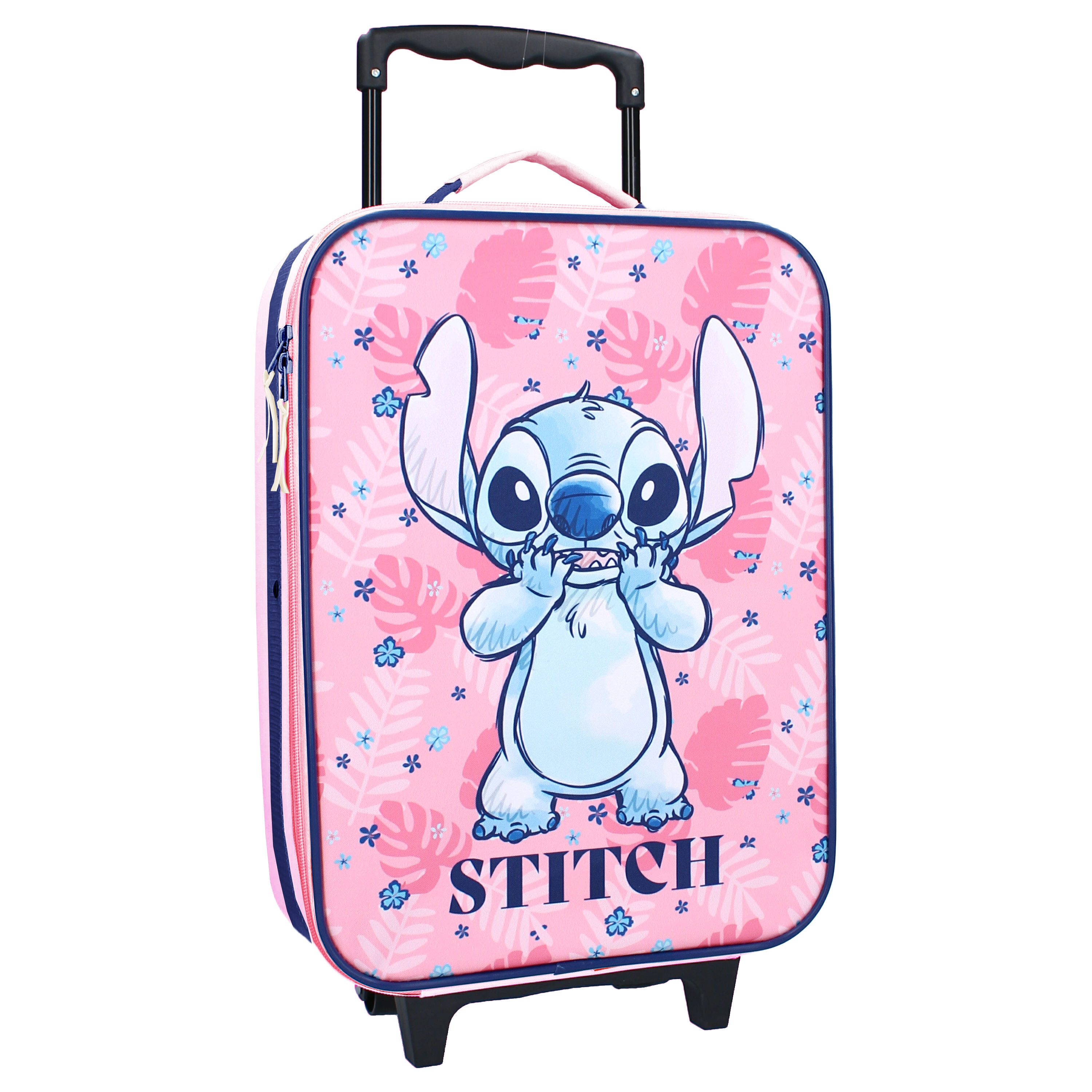 Disney Kinderkoffer Stitch Trolley Koffer Kindertrolley Trolly, 12 Liter