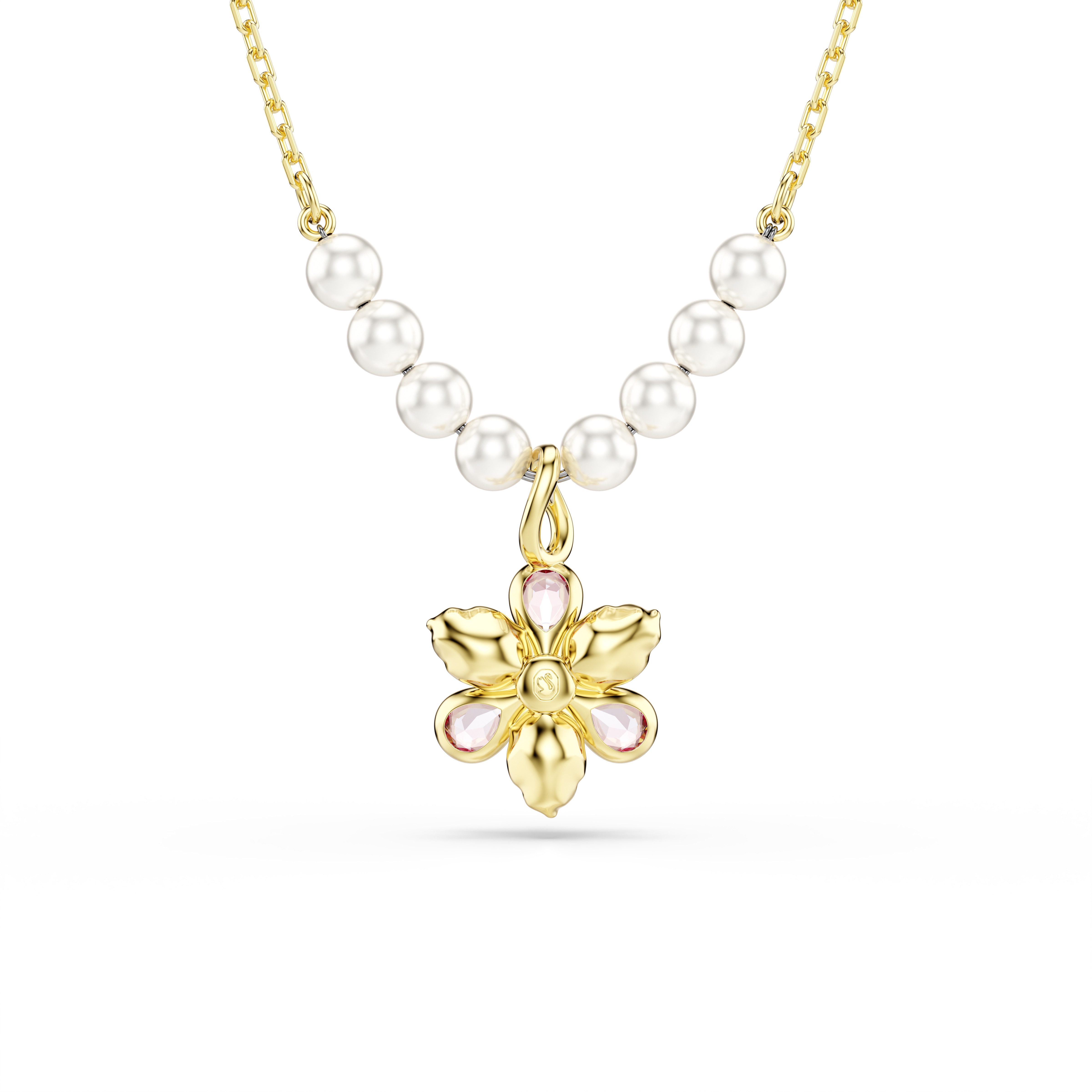 Swarovski Kette mit Anhänger Schmuck Geschenk Idyllia Halskette, mit Swarovski® Kristall - mit Swarovski® Perle