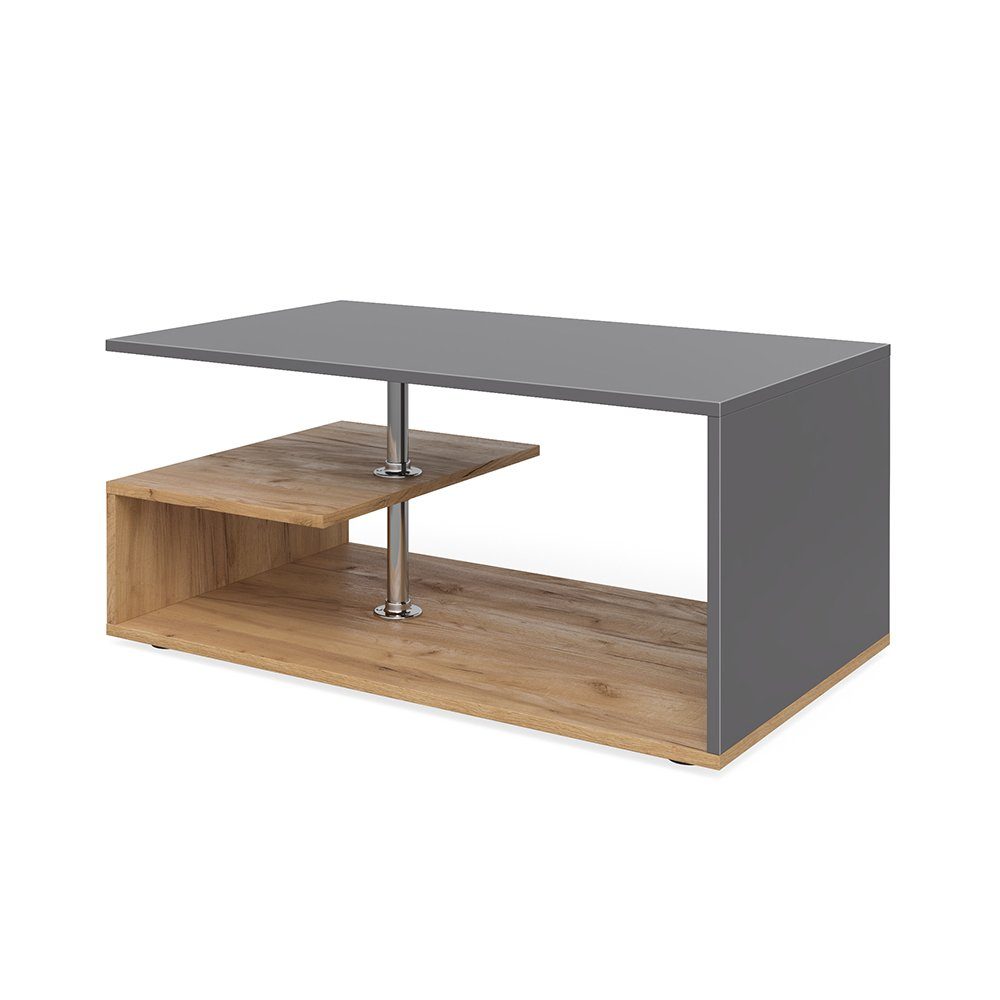 Vicco Couchtisch Guillermo, Sand/Anthrazit, 91 x 52,6 cm günstig online kaufen