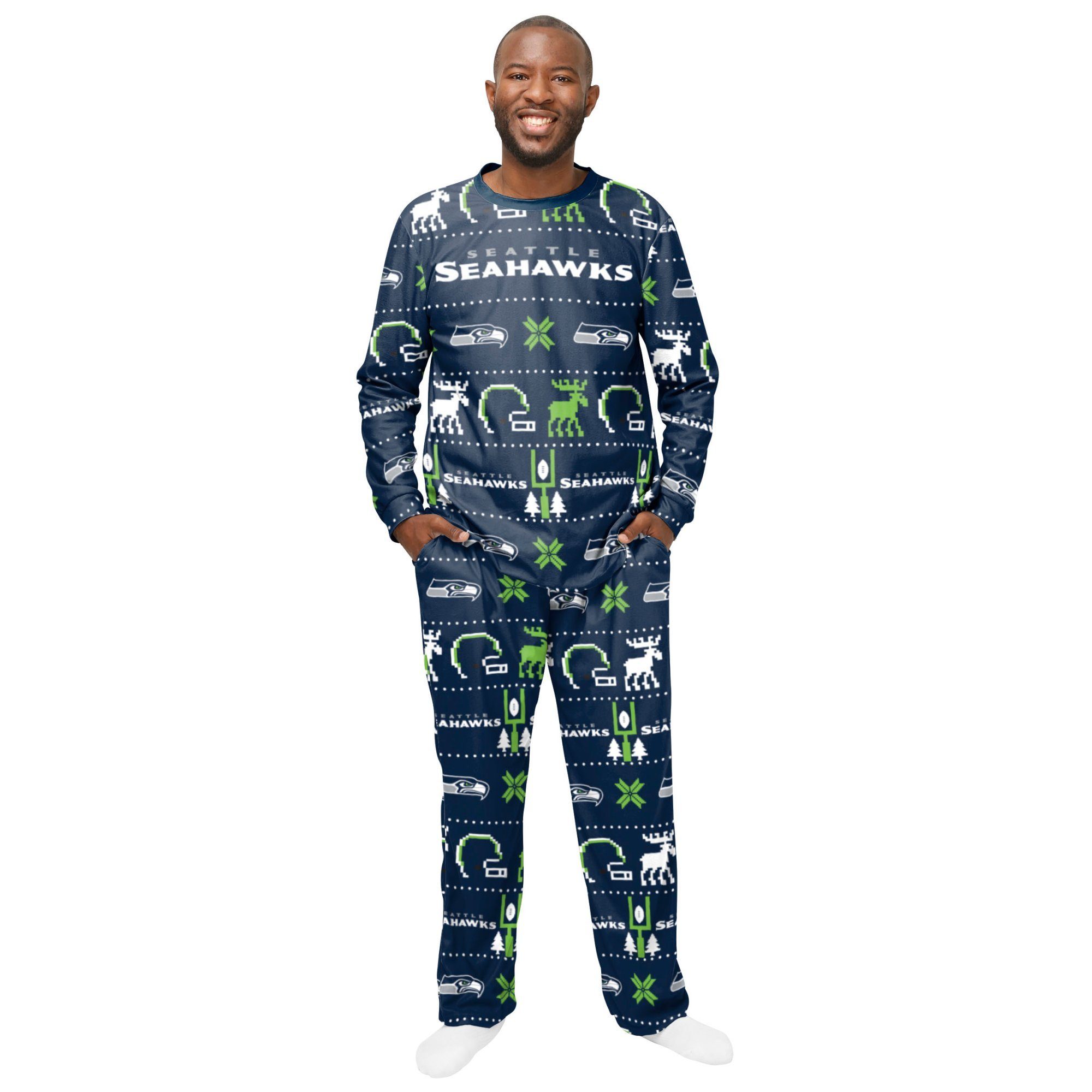 Forever Collectibles Sweatanzug NFL XMAS Pyjama Hose Set