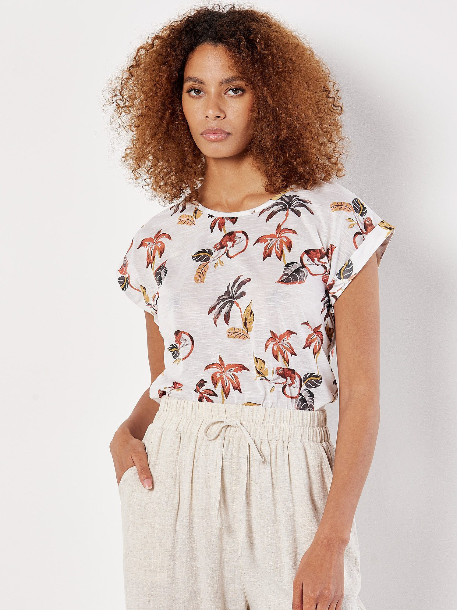 Apricot T-Shirt leichtes Sommershirt, mit Affen- günstig online kaufen