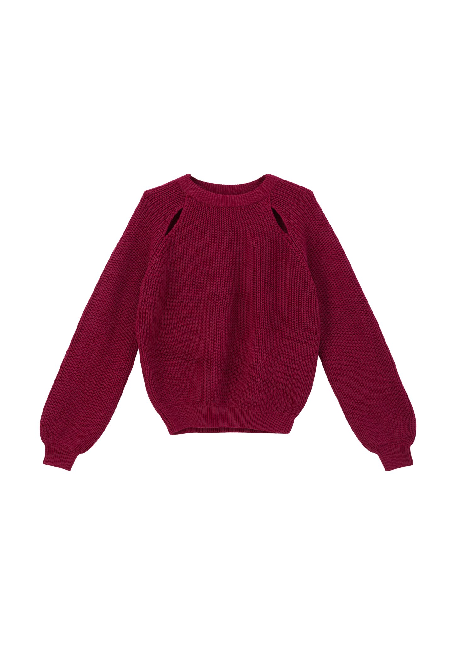 s.Oliver Junior Out fuchsia mit s.Oliver Strickpullover Strickpullover Cut Cut Out-Details