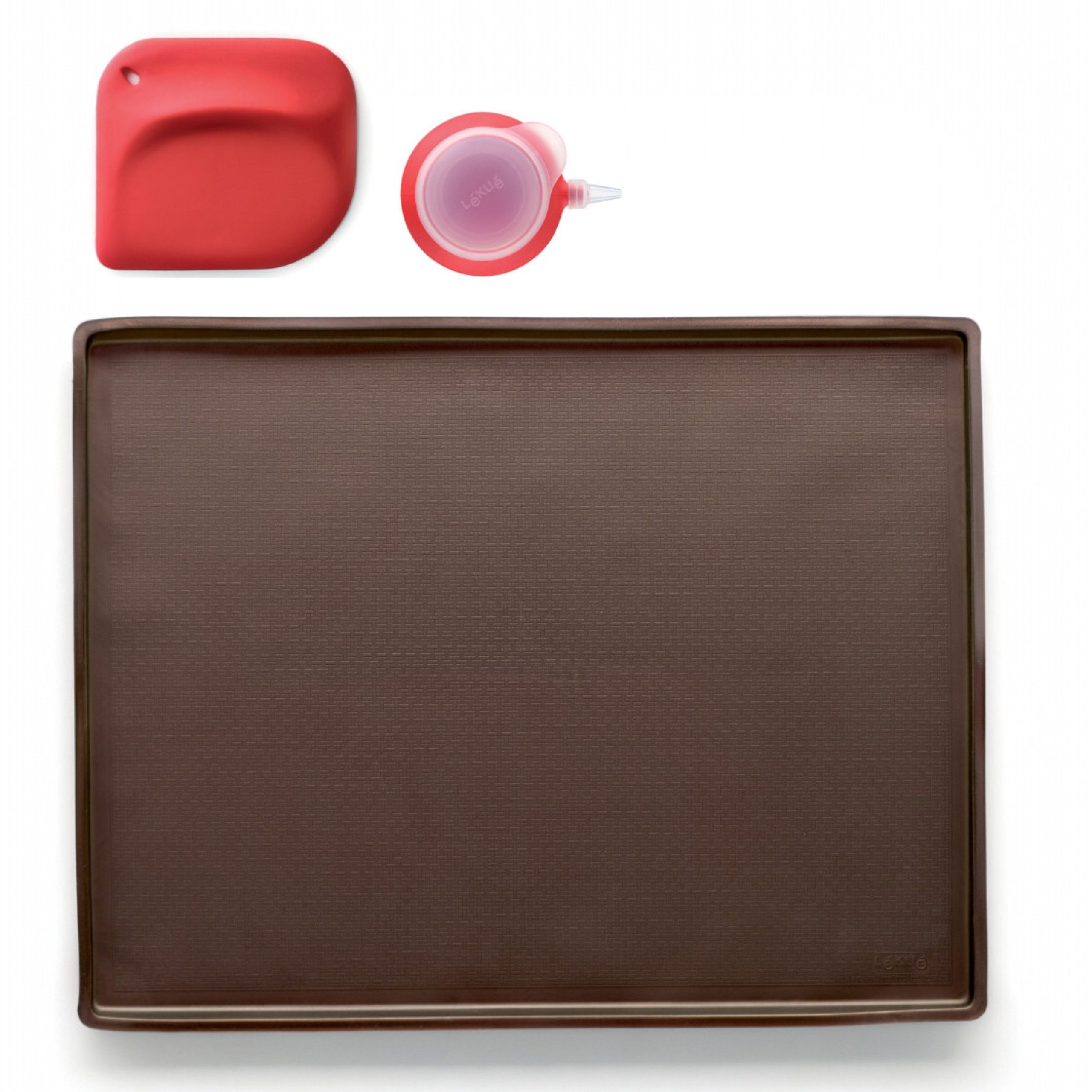 LEKUE Backform Lékué Kit Roll Cake Backmatte Silikon Biskuitrolle BPA-frei