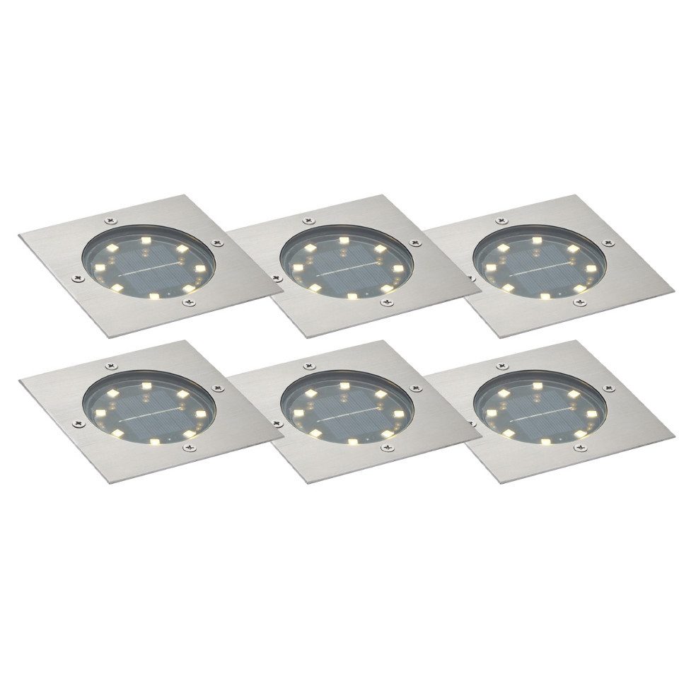 Qazqa LED Solarleuchte Terry, LED fest integriert, Extra-Warmweiß, QAZQA Solar­leuchte, integrated, Aluminium, Aluminium, Modern