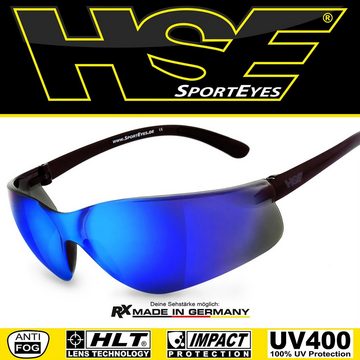 HSE - SportEyes Sportbrille DEFENDER 1.0, Steinschlagbeständig durch Kunststoff-Sicherheitsglas