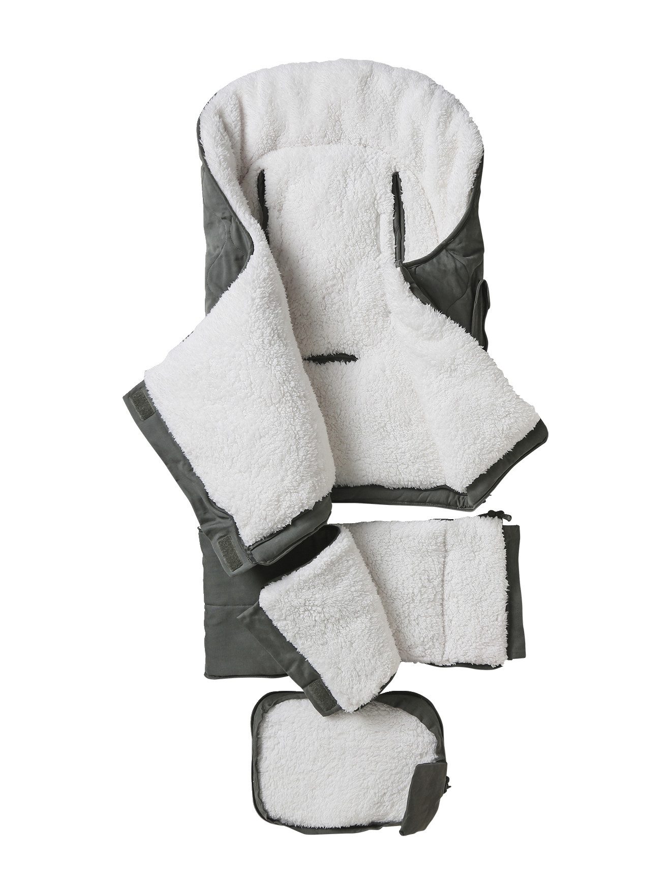 vertbaudet Fußsack Baby Ausfahrsack mit Futter aus Teddyfleece